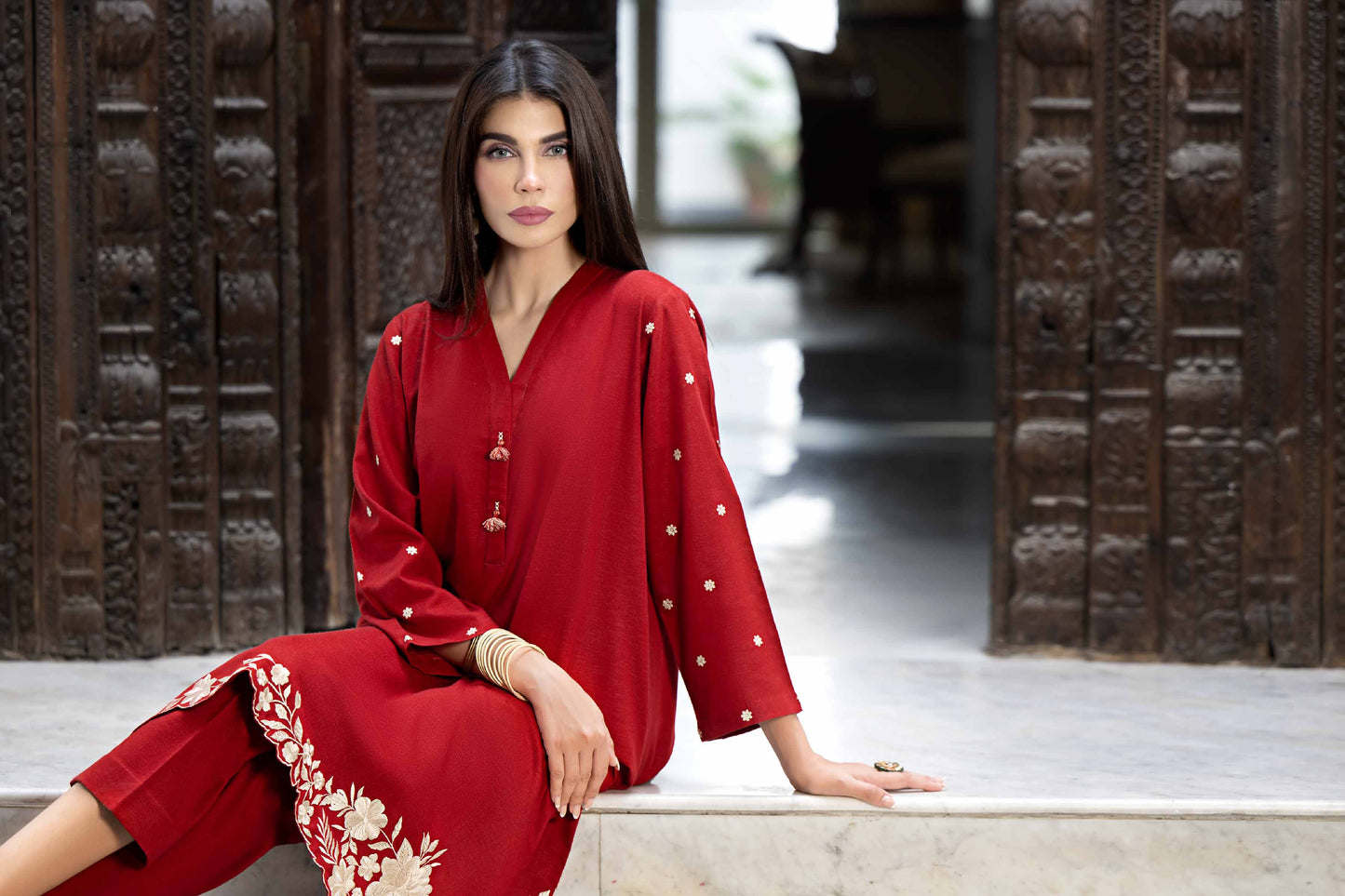 Nishat Linen - 2 Piece - Embroidered Suit - KFW23-32