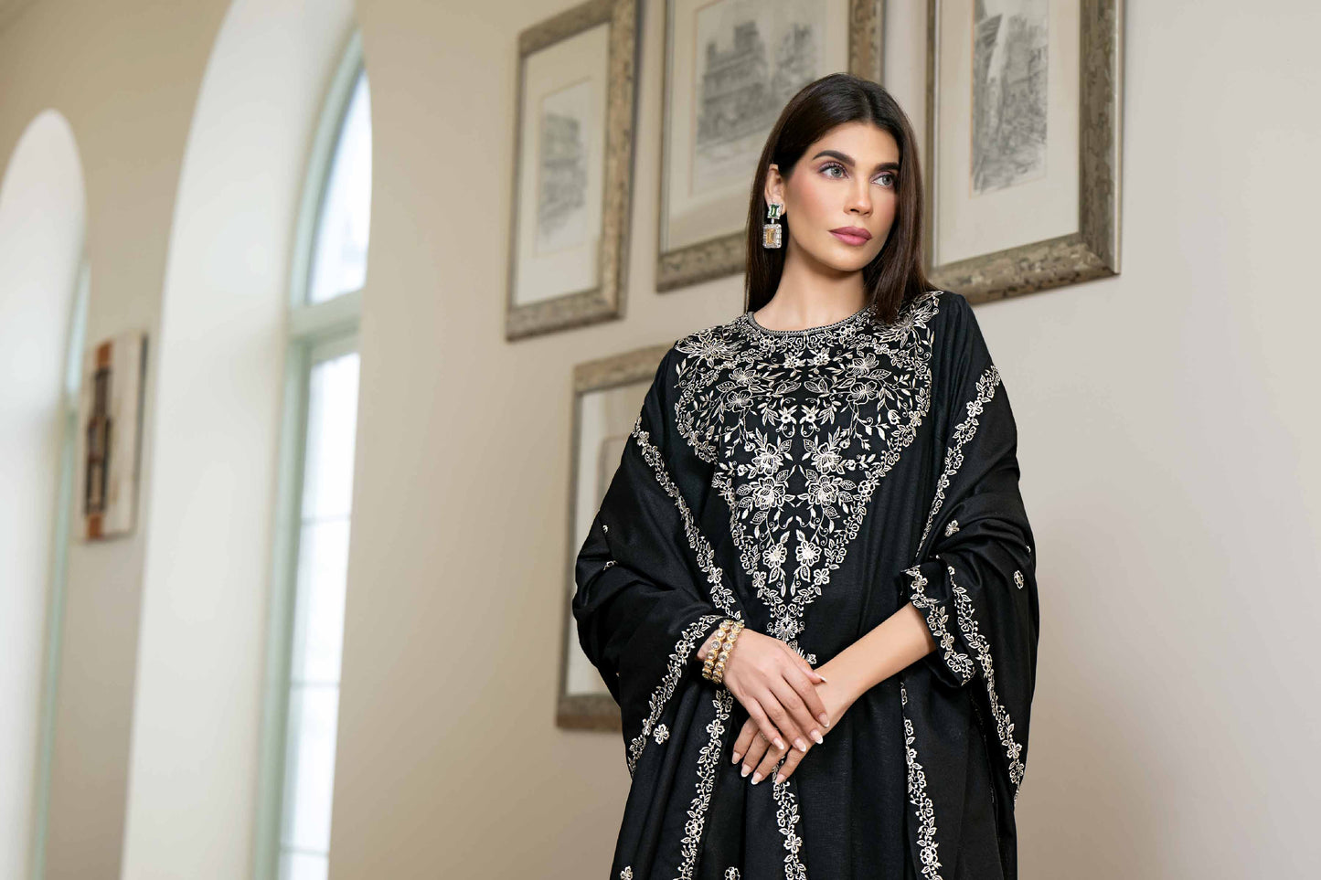 Nishat Linen - 3 Piece - Embroidered Suit - KFW23-38