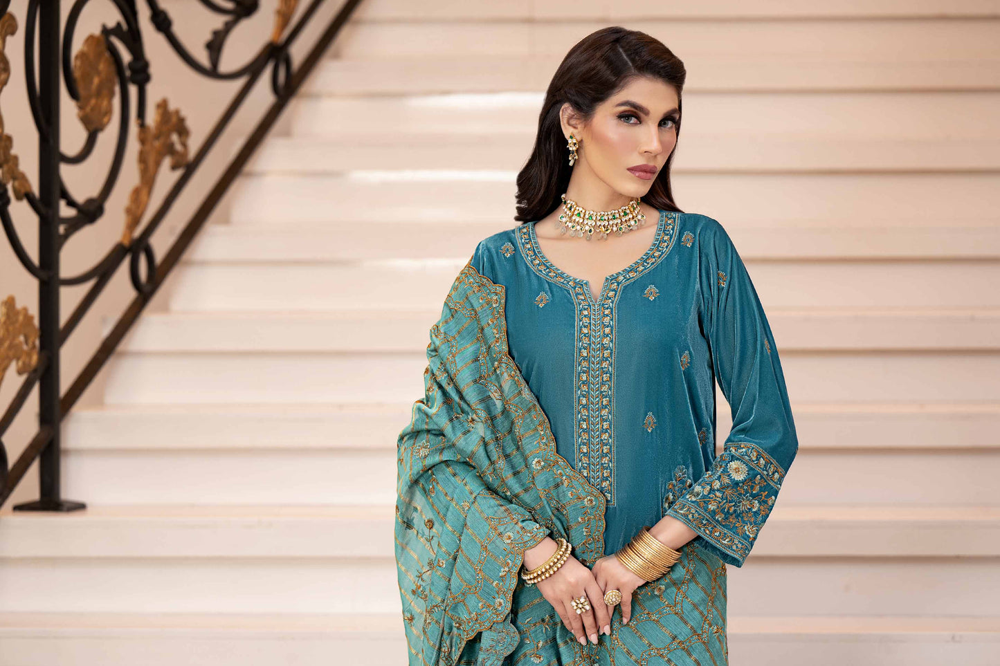 Nishat Linen - 3 Piece - Embroidered Suit - KFW23-58