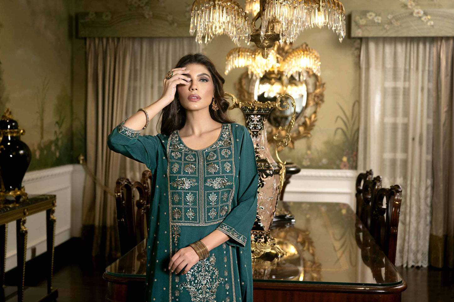 Nishat Linen - 2 Piece - Embroidered Suit - KFW23-65