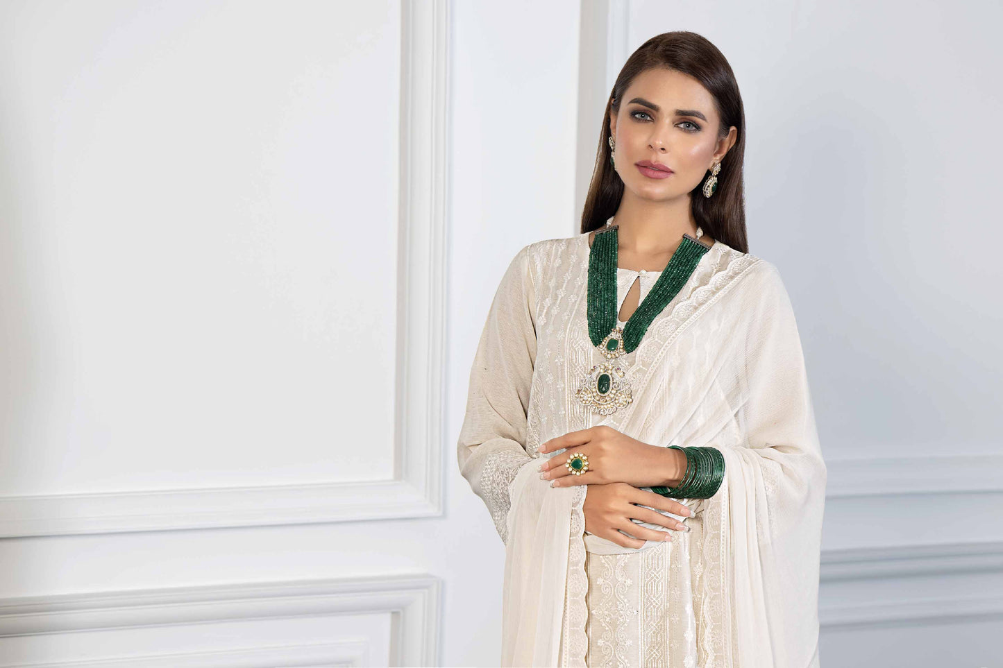 Nishat Linen - 3 Piece - Embroidered Suit - KFW23-67