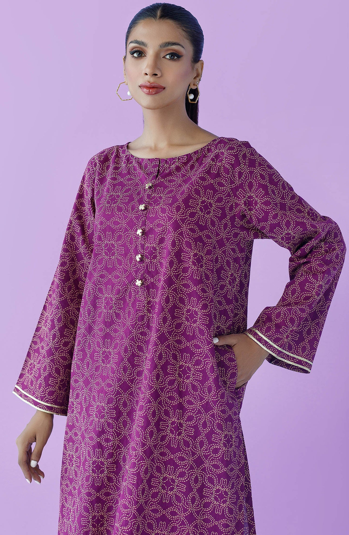Orient - Stitched 2 Piece Printed Lawn Shirt and Lawn Pant