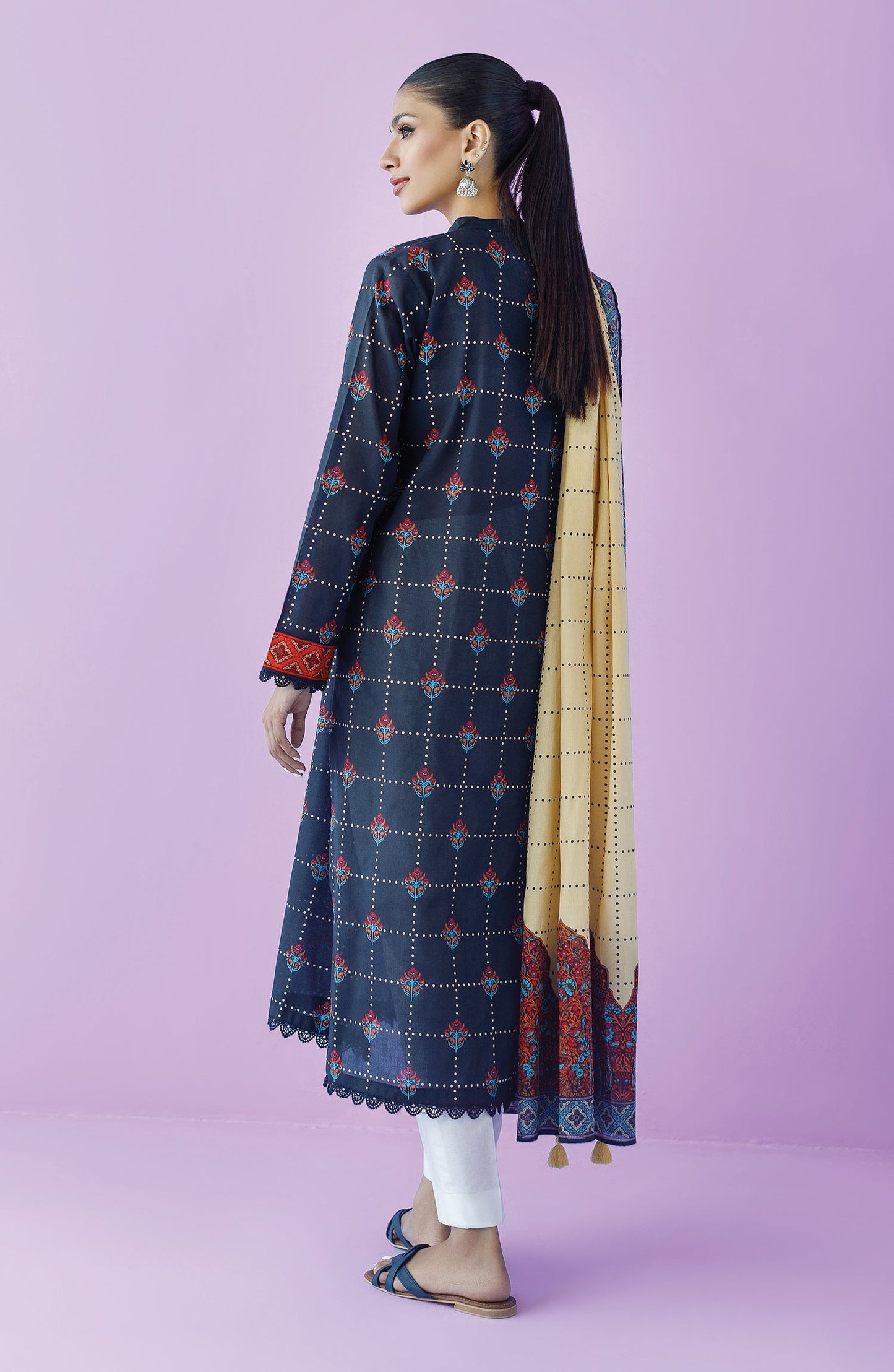 Orient - Unstitched 2 Piece Printed Lawn Shirt and Lawn Dupatta