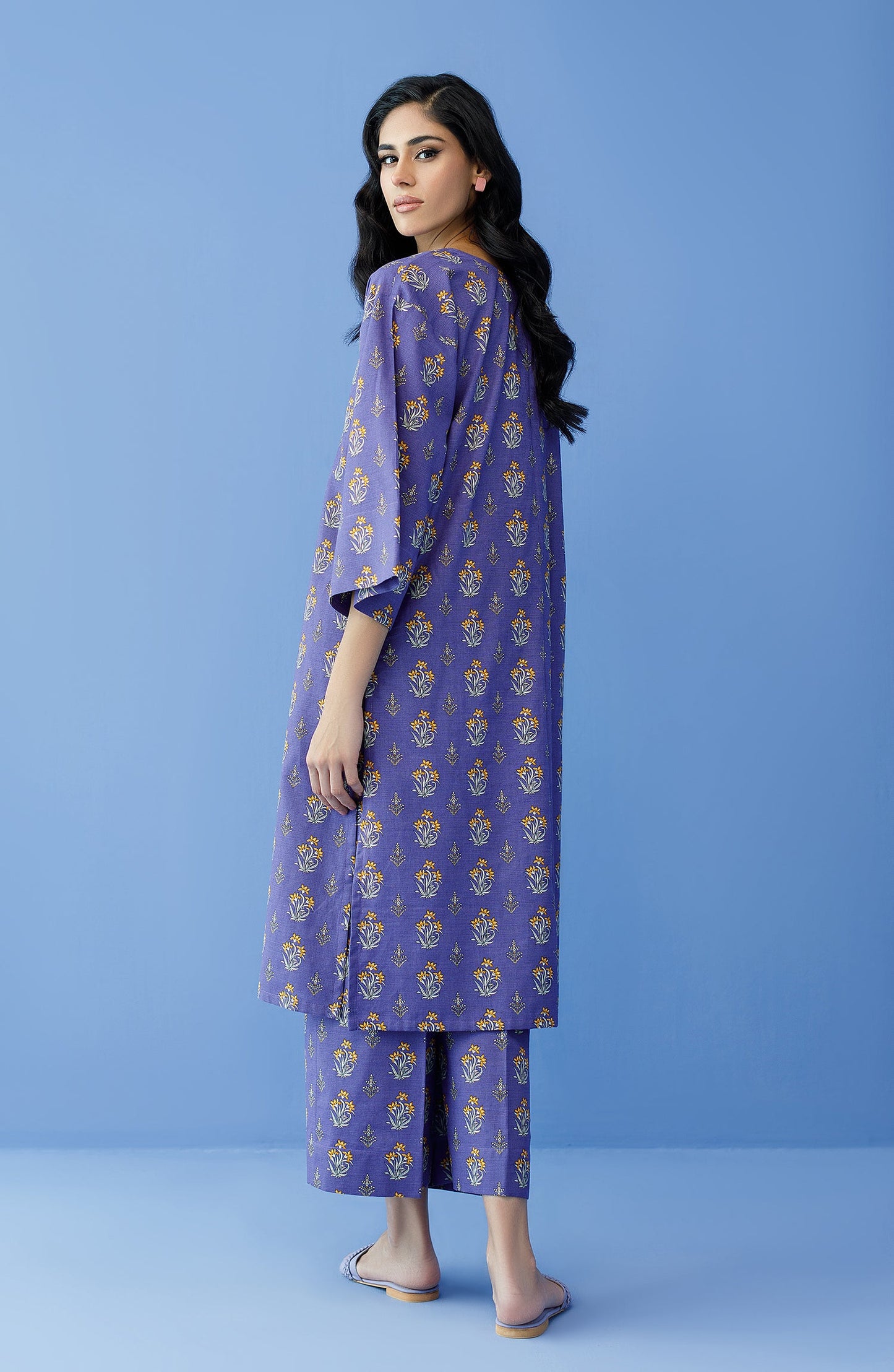 Orient - Unstitched 2 Piece Printed Khaddar Shirt and Khaddar Pant