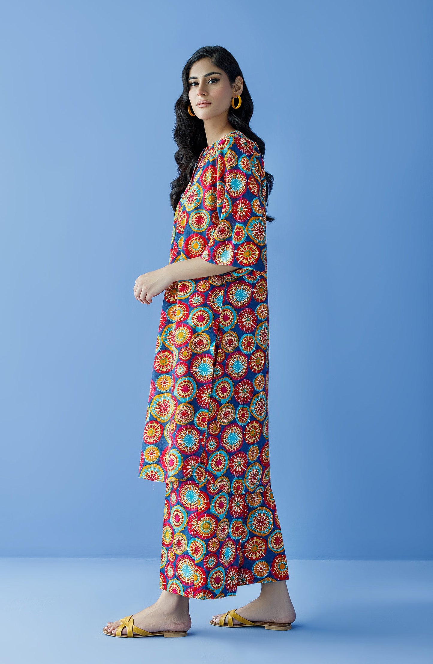 Orient - Stitched 2 Piece Printed Khaddar Shirt and Khaddar Pant