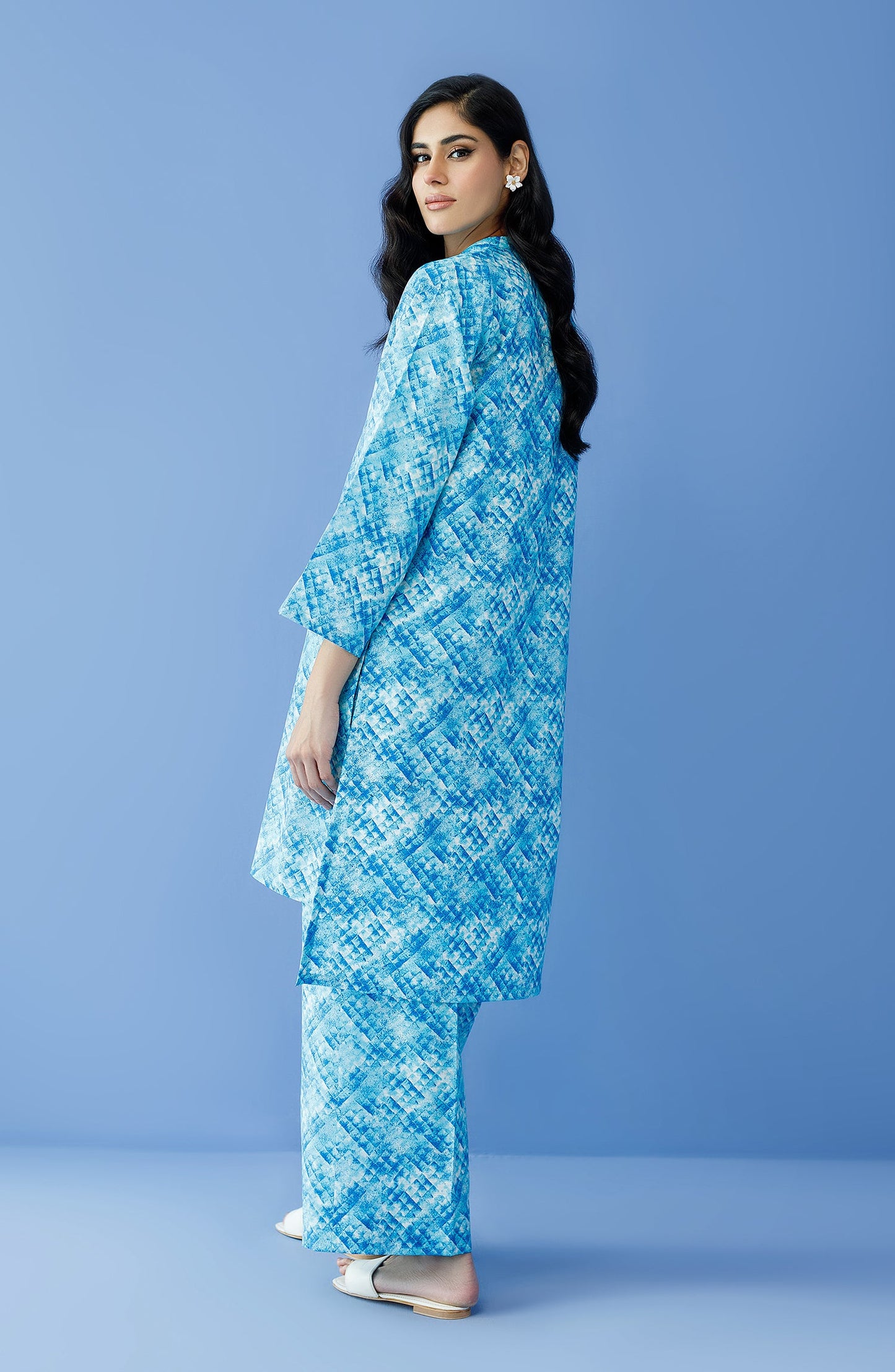 Orient - Stitched 2 Piece Printed Khaddar Shirt and Khaddar Pant