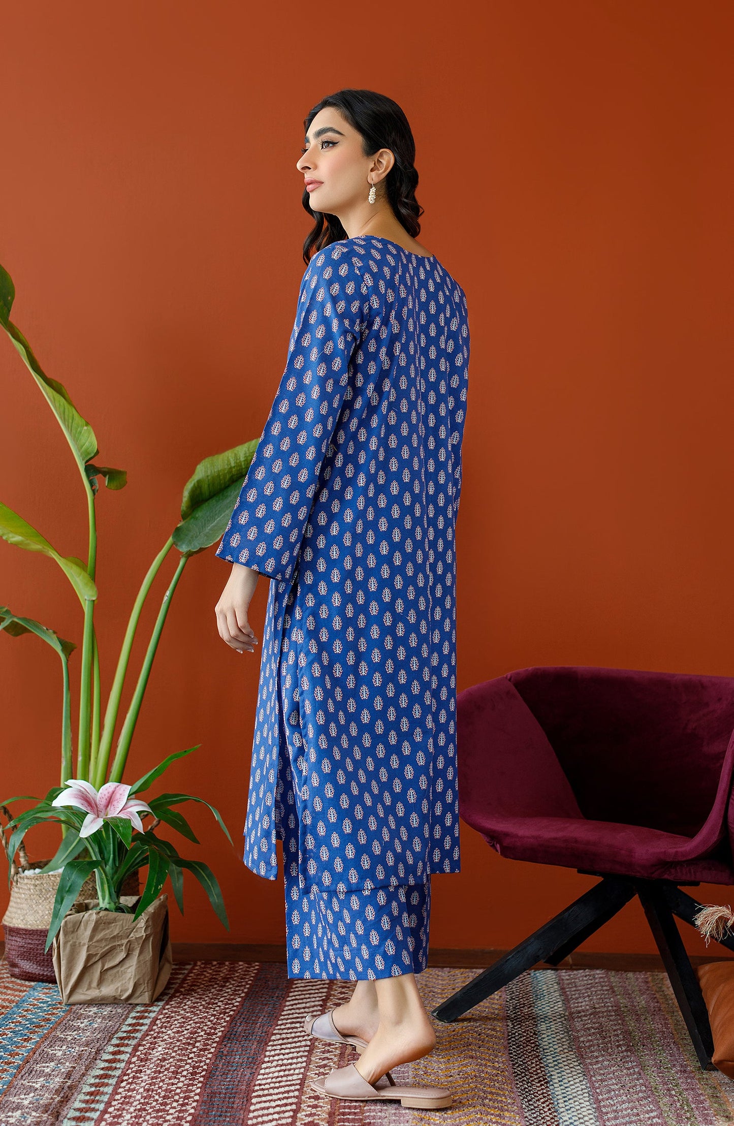 Orient - Stitched 2 Piece Embroidered Khaddar Shirt and Khaddar Pant