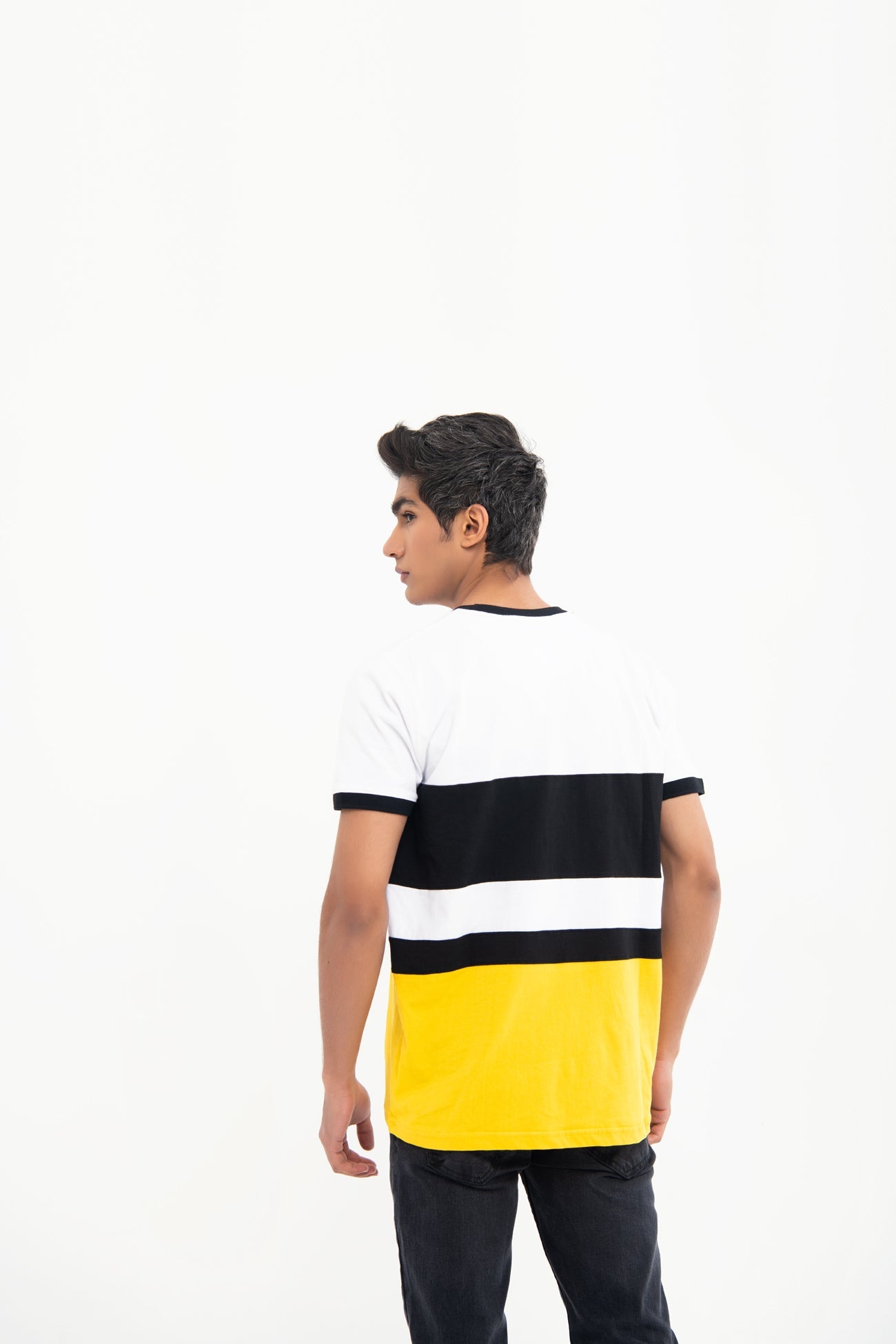 BTW - COLOR BLOCK PRINTED T-SHIRT