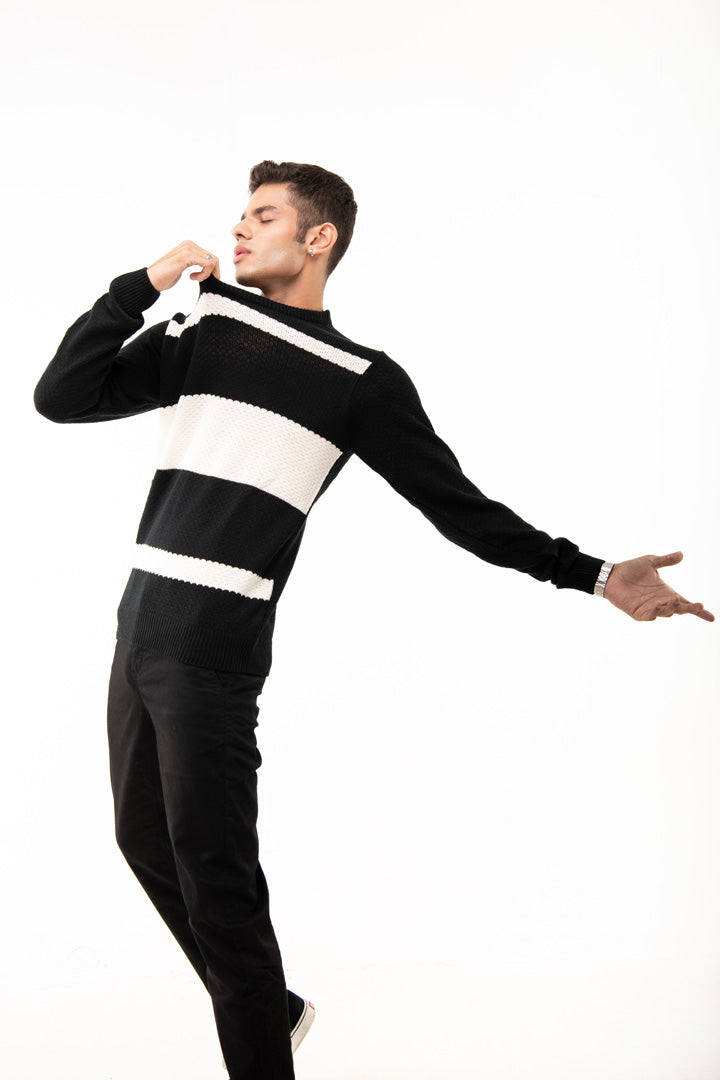 BTW - COLOR BLOCK SWEATER