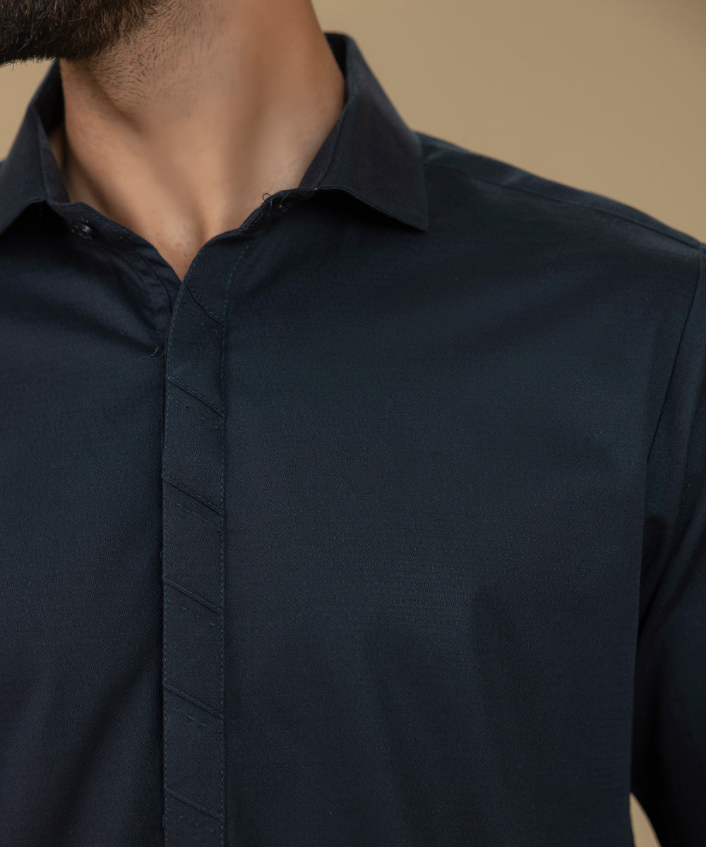 Sapphire - Cotton Dobby Suit