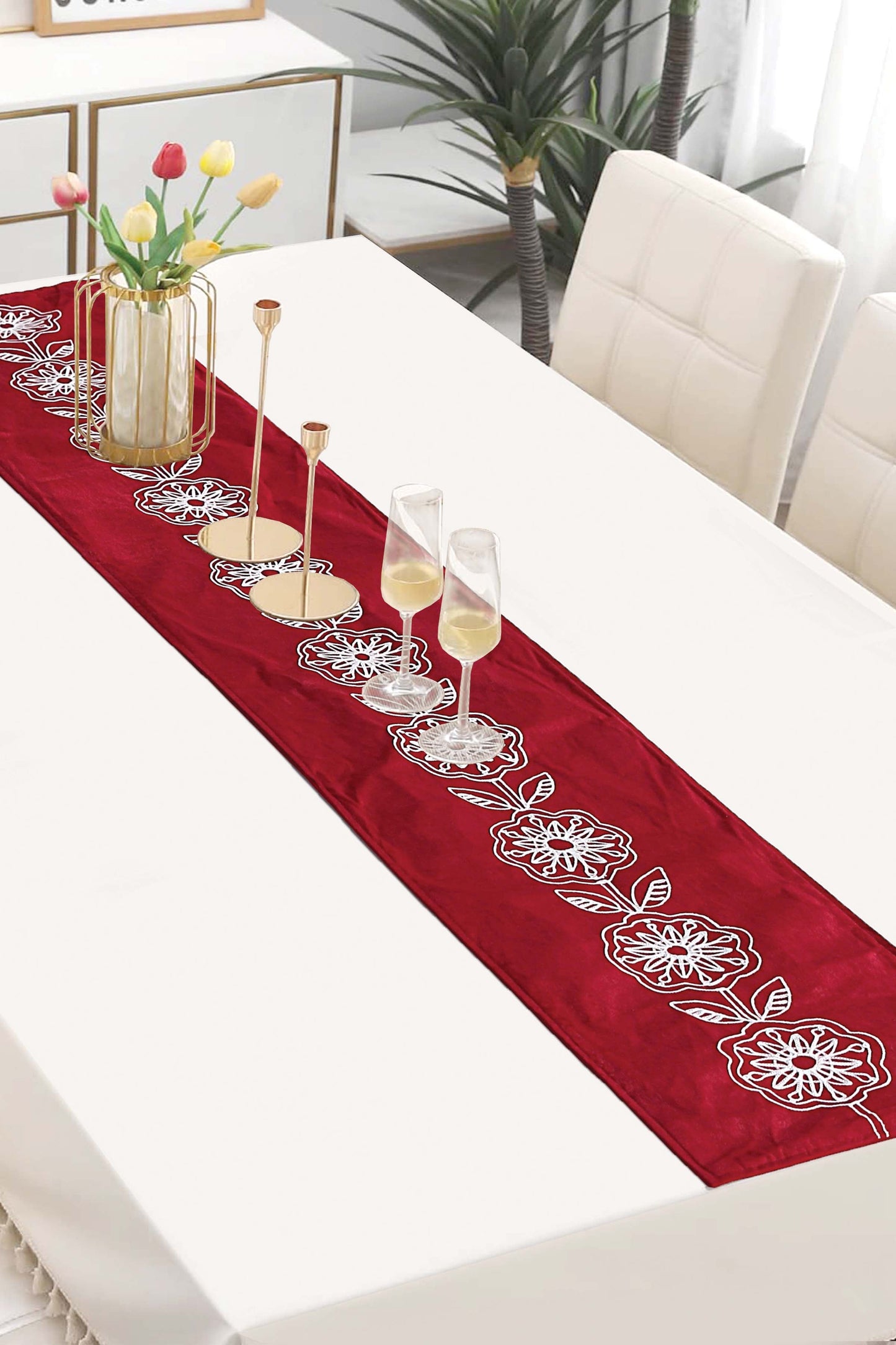 Nishat Linen - Moon Flower Table Runner - 1 Piece