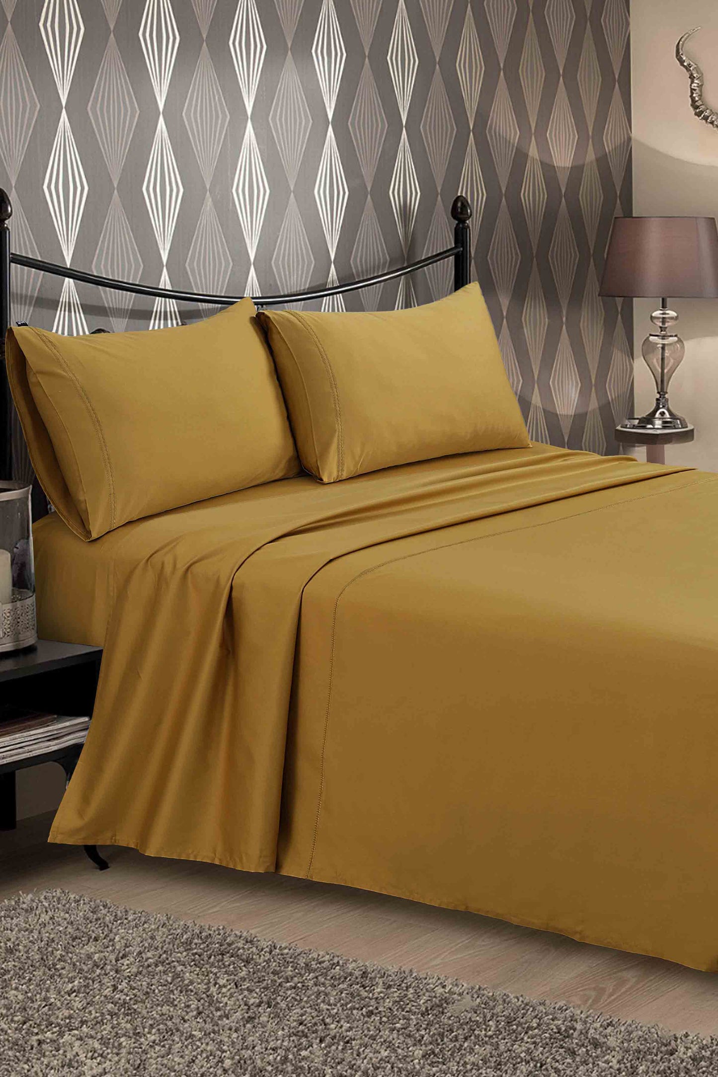 Nishat Linen - Mustard Dyed Sheet Set