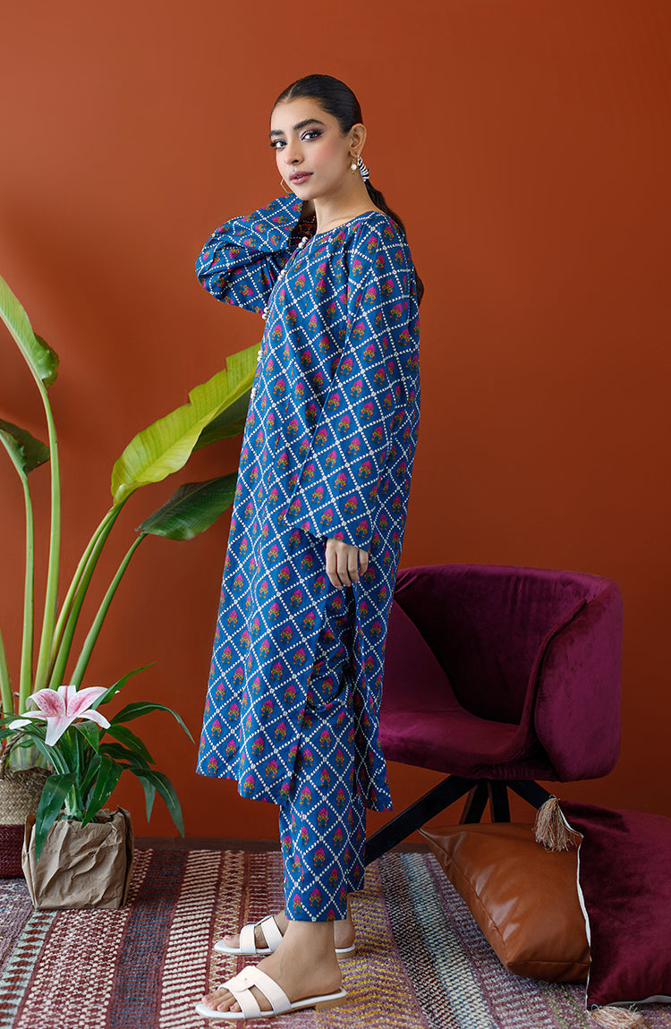 Orient - Stitched 2 Piece Printed Cambric Shirt and Cambric Pant