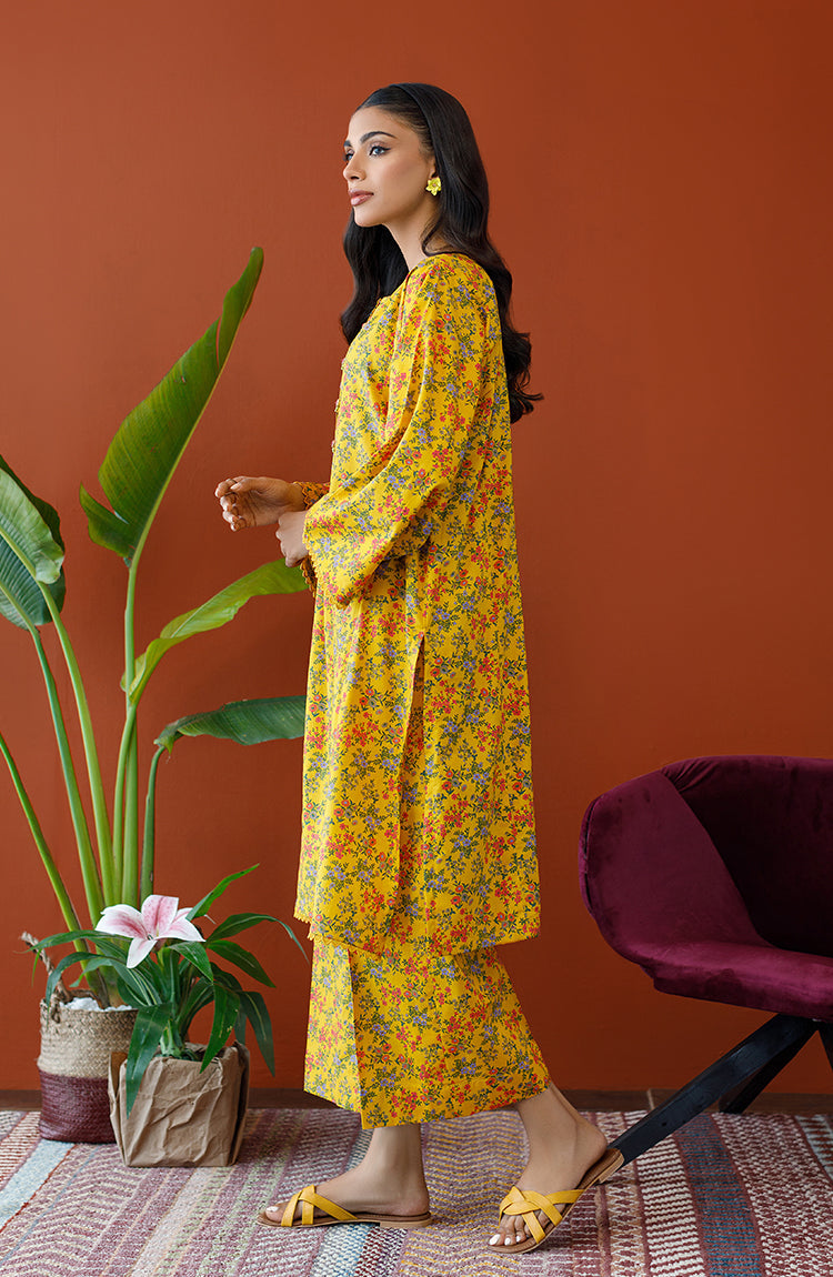 Orient - Stitched 2 Piece Printed Cambric Shirt and Cambric Pant