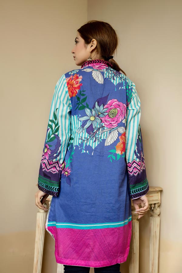 Adan's Libas - Clove - Stitched Lawn Kurti