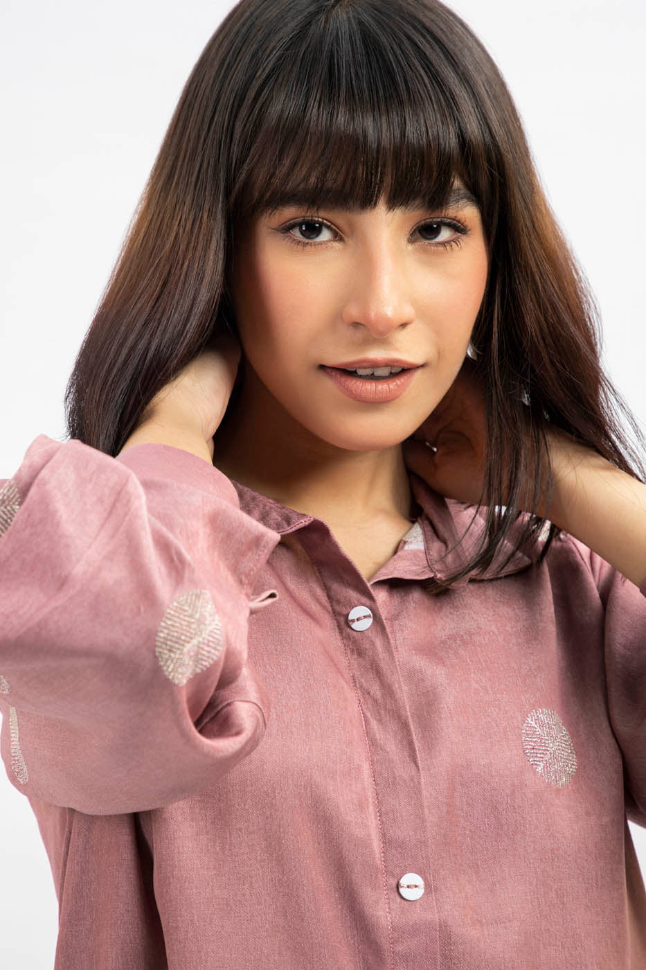 Dyed Embroidered Kurti