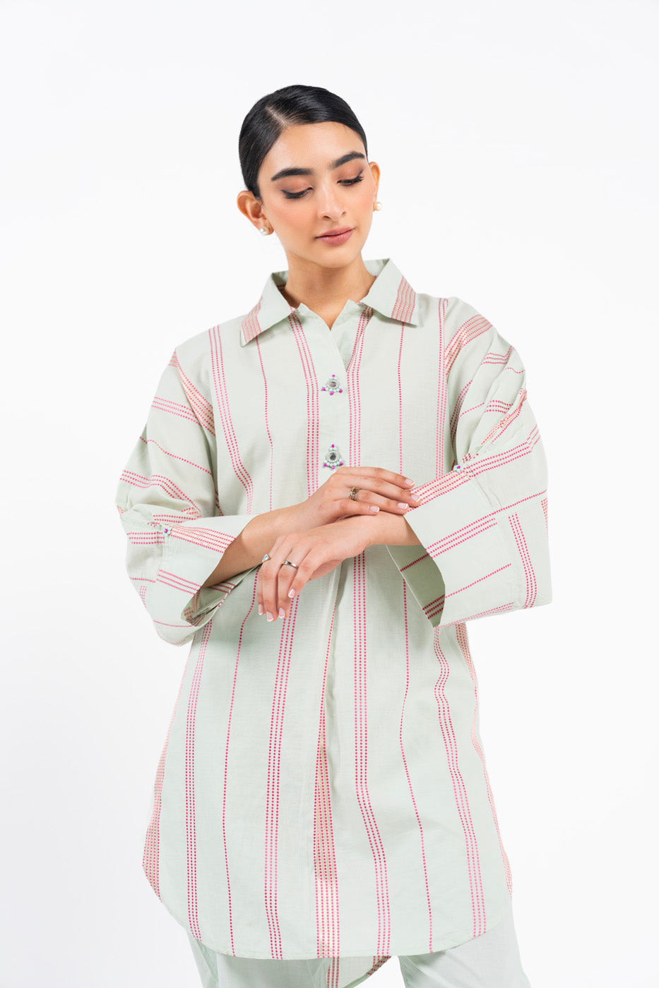 Dyed Dobby Kurti