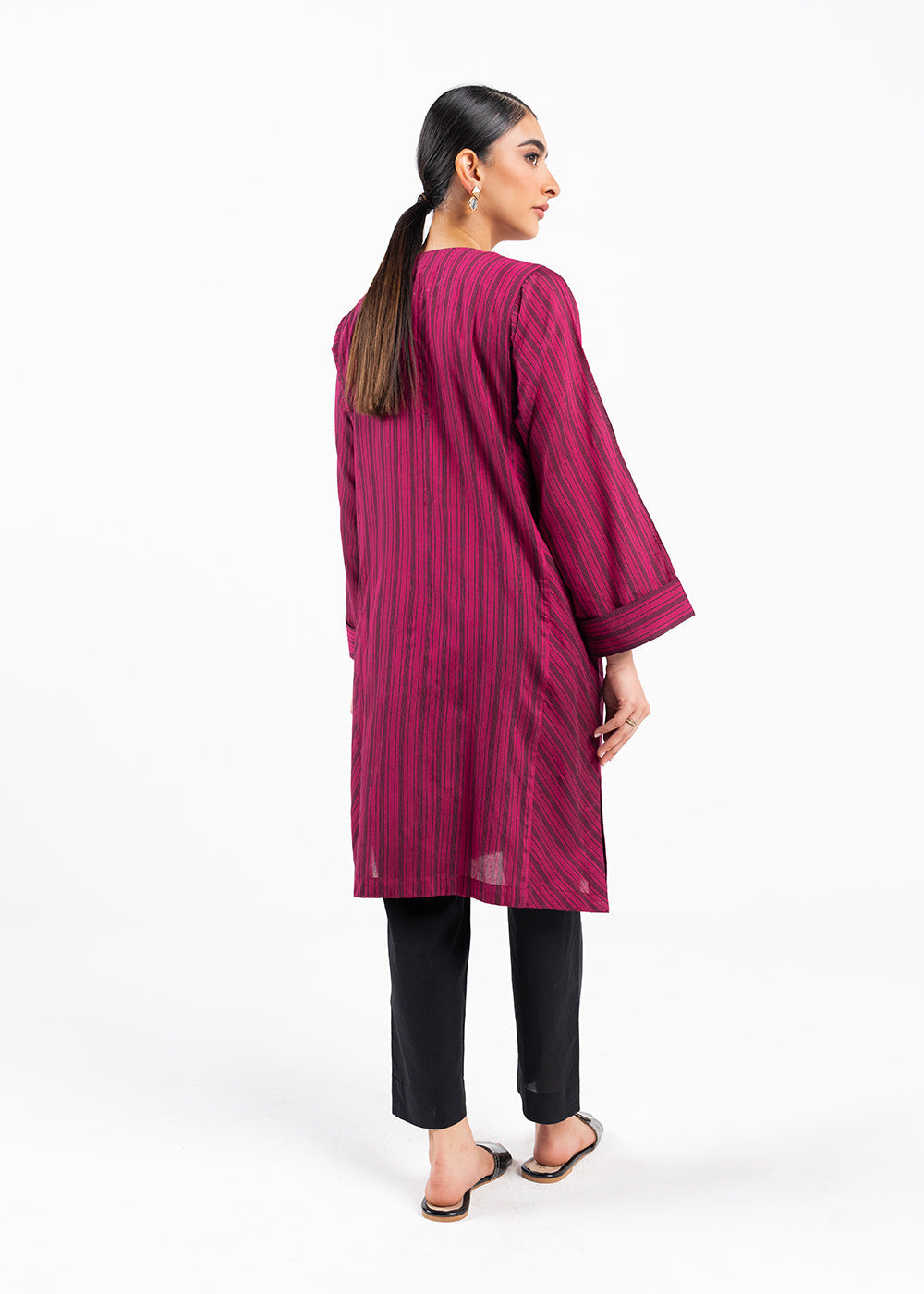 Dyed Jacquard Kurti
