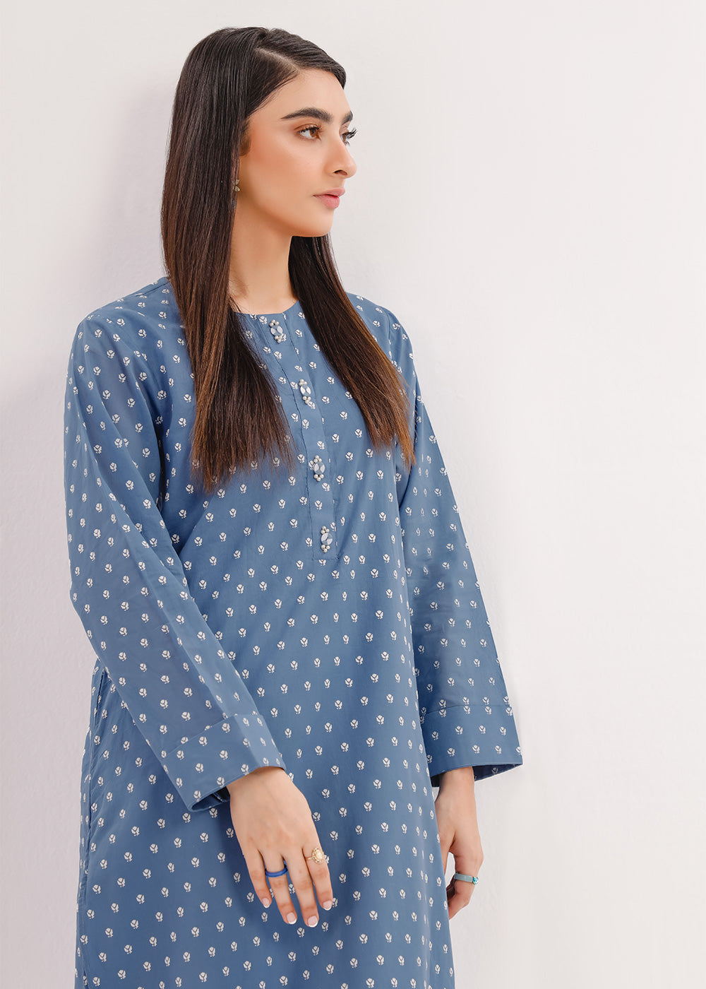 Printed Cambric Kurti