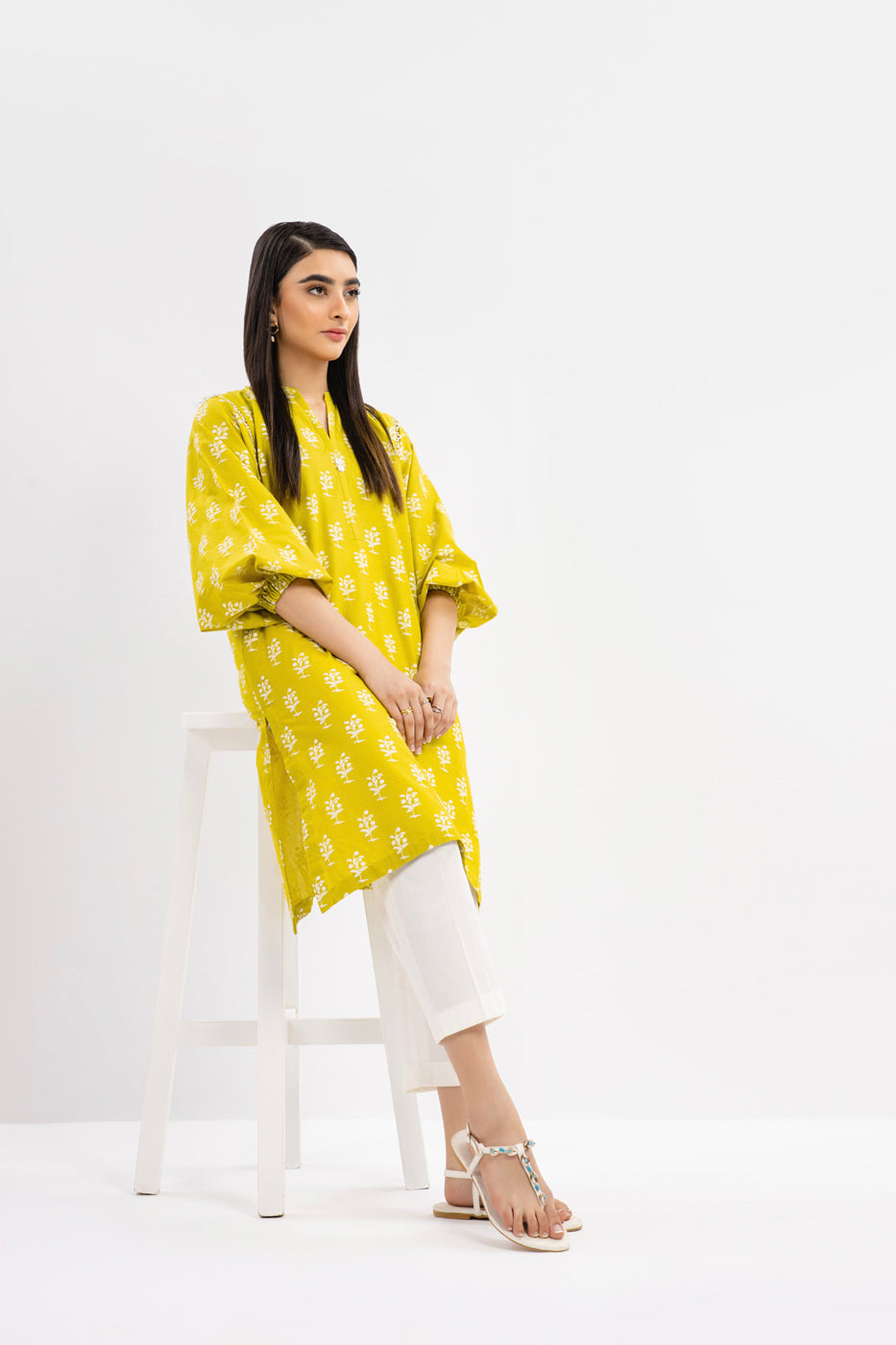 Printed Cambric Kurti