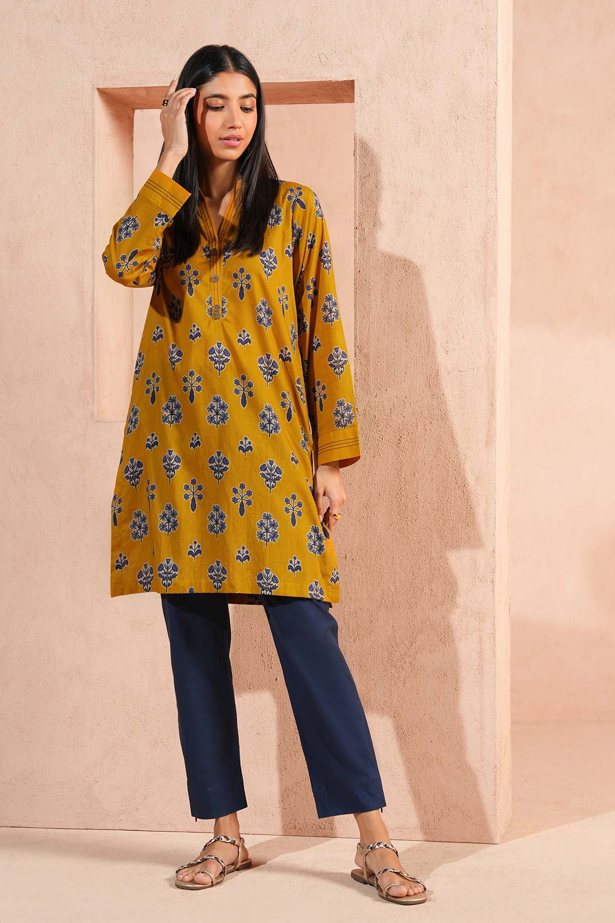 Printed Cambric Kurti