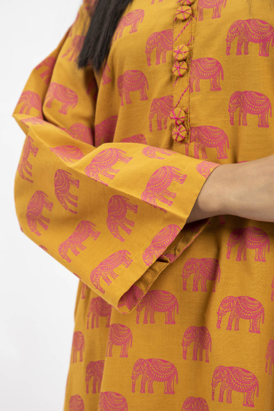 2 Pc Printed Yarn Dyed Outfit