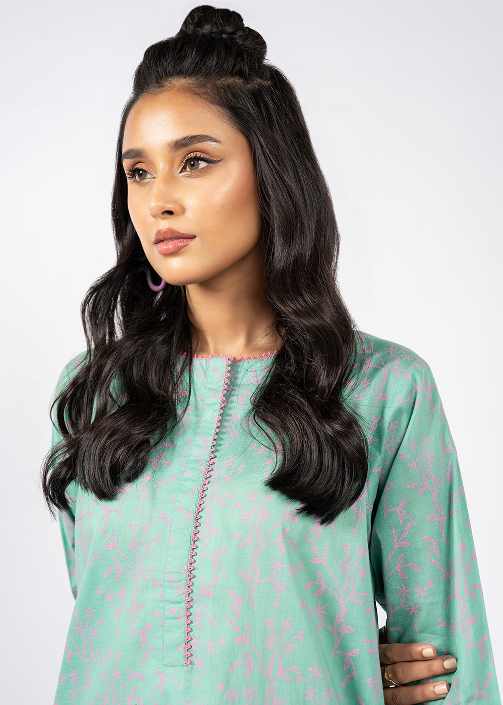 Printed Cambric Kurti