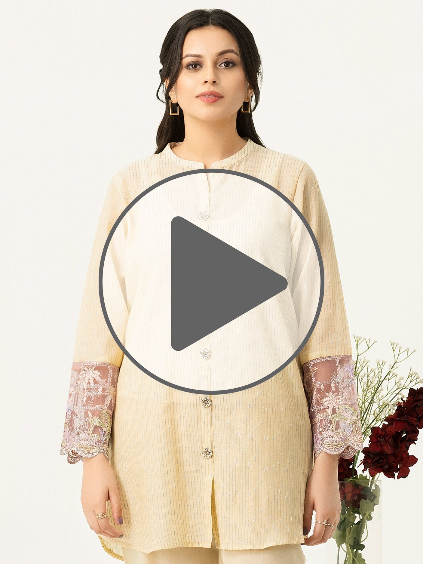 Limelight - Textured Lawn Co-ord-Embellished (Pret)