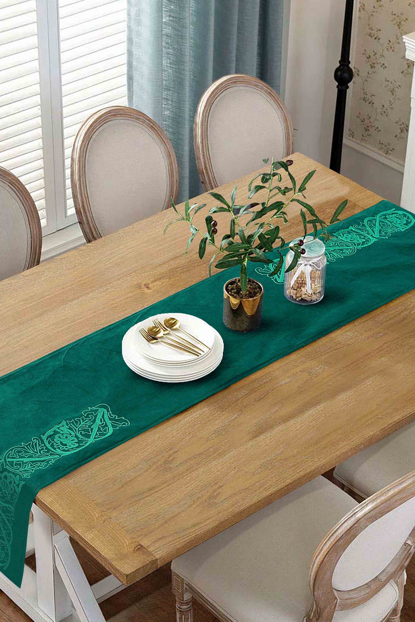 Nishat Linen - Palma Embroidered Table Runner - 1 Piece