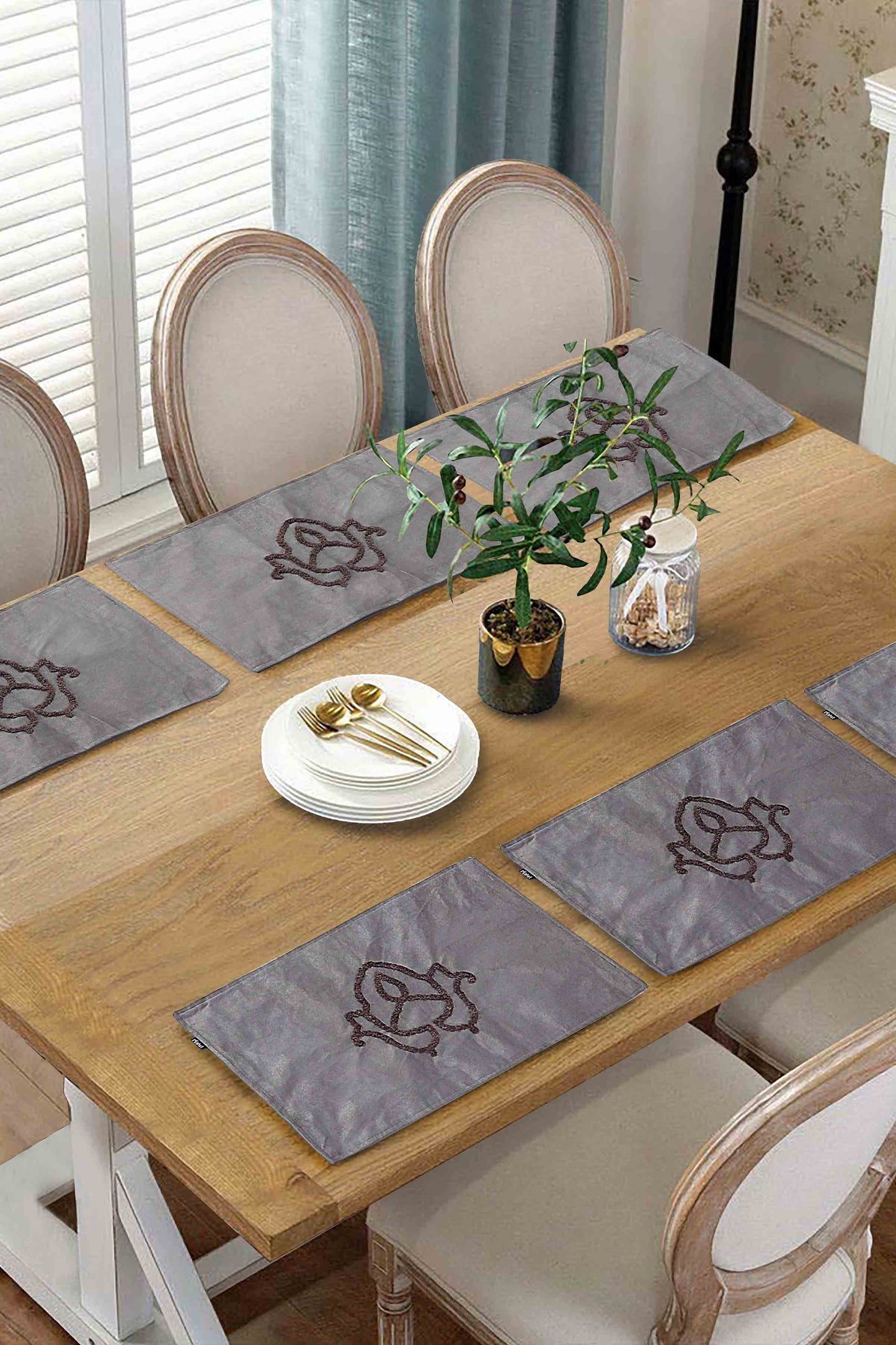 Nishat Linen - Paper Moon Embroidered Placemat Set - 2 Piece