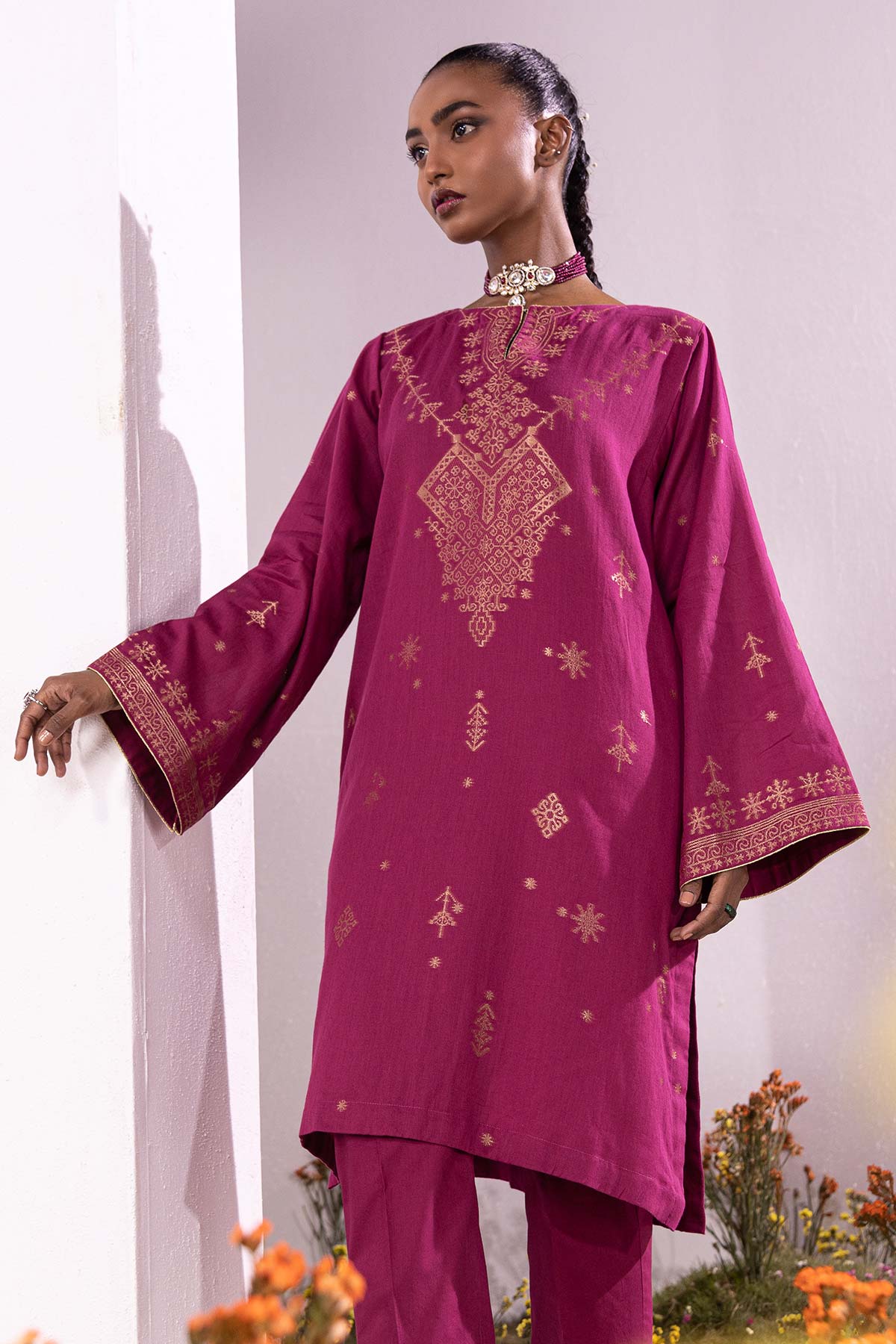 Jacquard Kurti