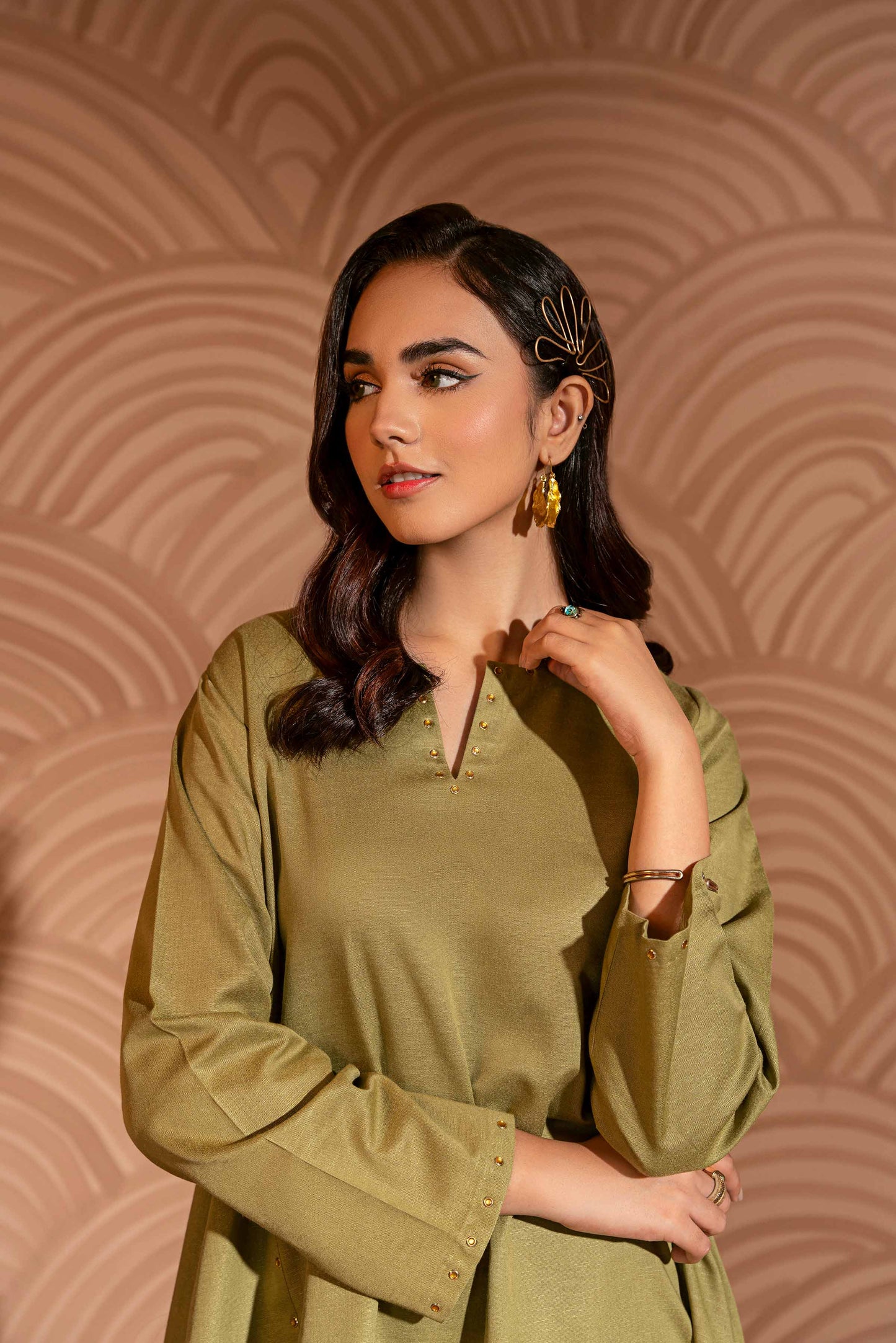 Nishat Linen - 2 Piece - Embroidered Suit - PW23-06