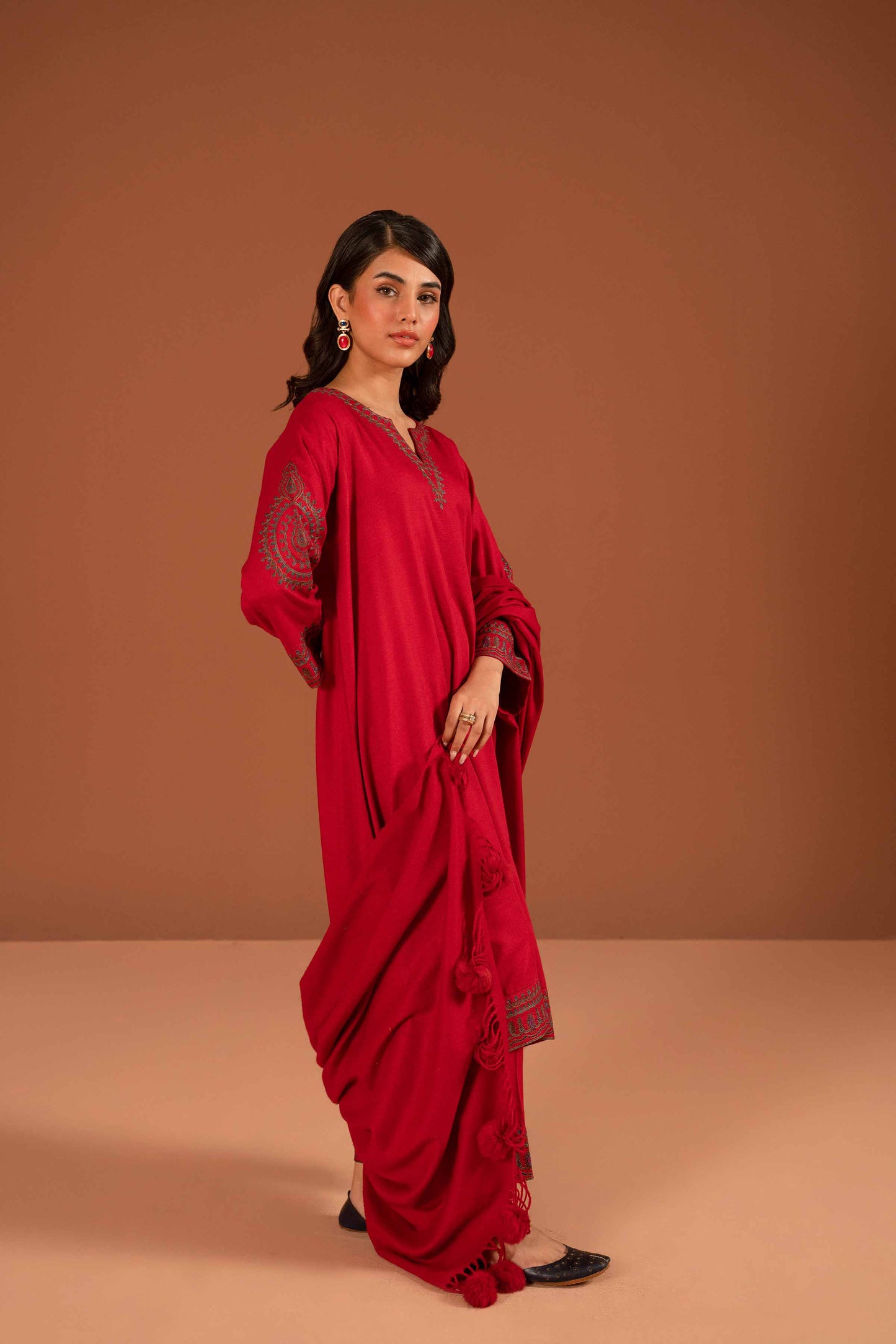 Nishat Linen - 3 Piece - Embroidered Suit - PW23-107