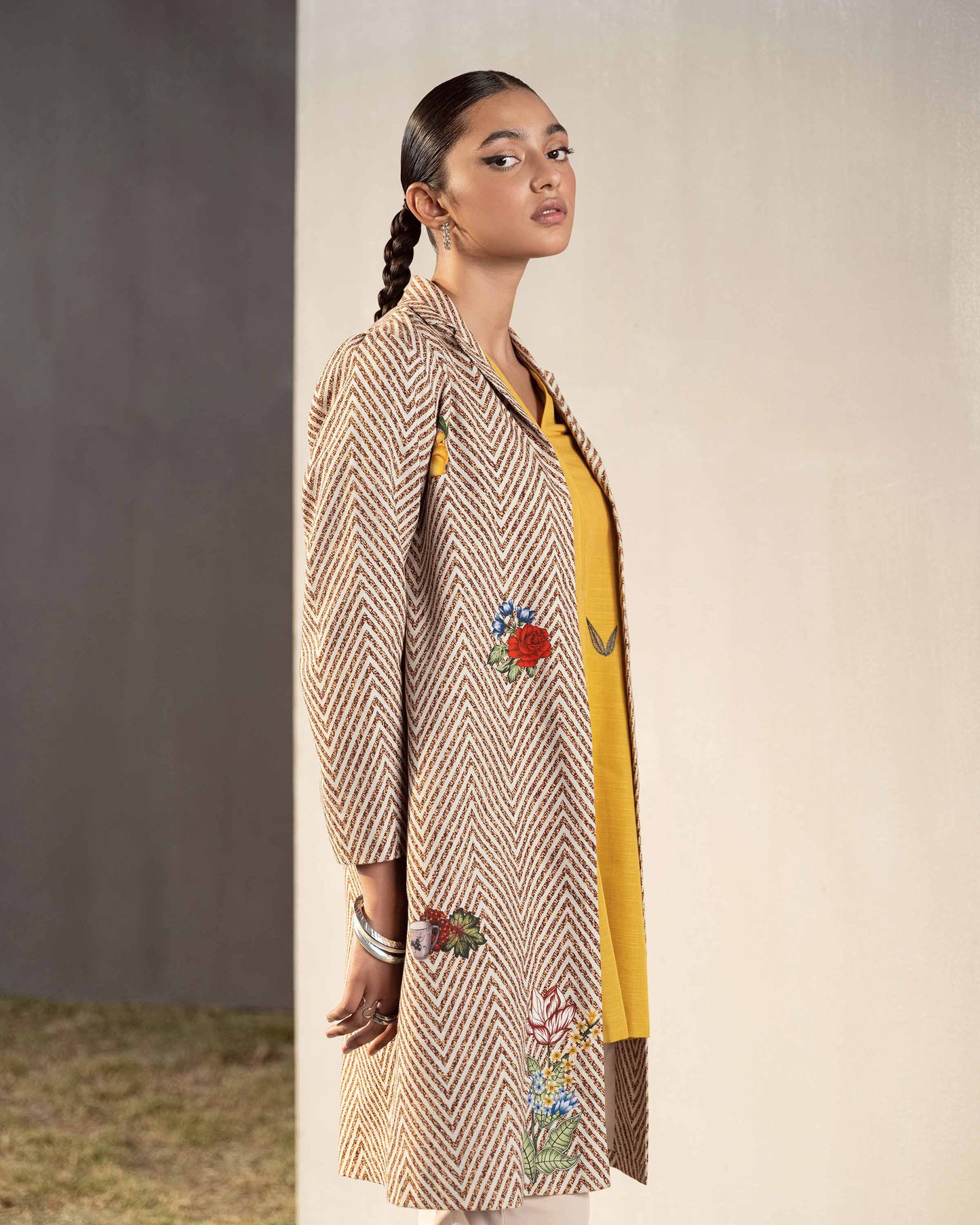 Nishat Linen - Printed Jacket - PW23-147