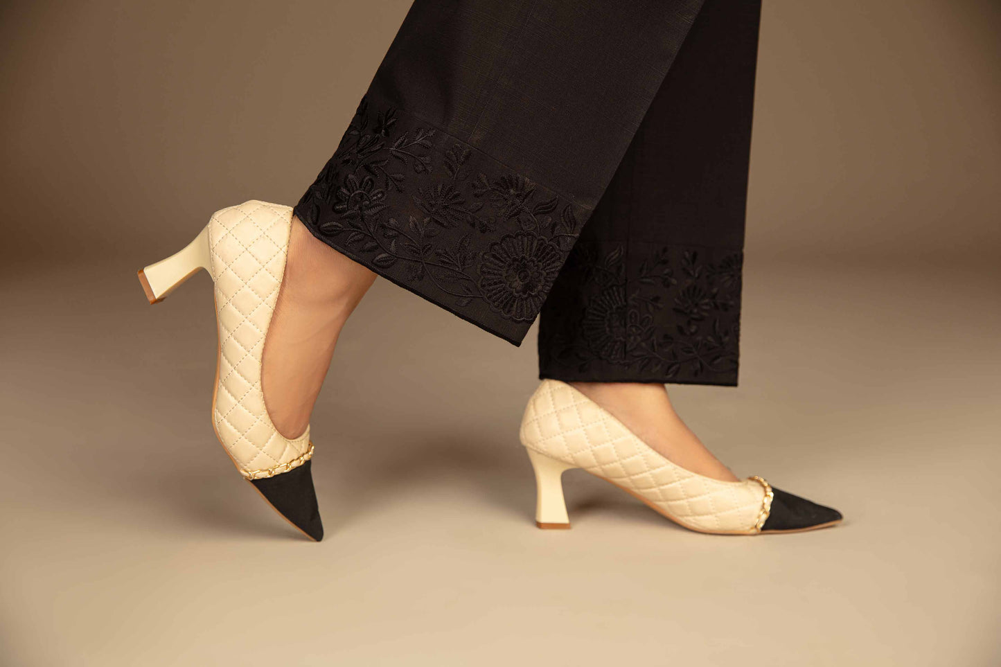 Nishat Linen - Embroidered Trousers - PW23-158