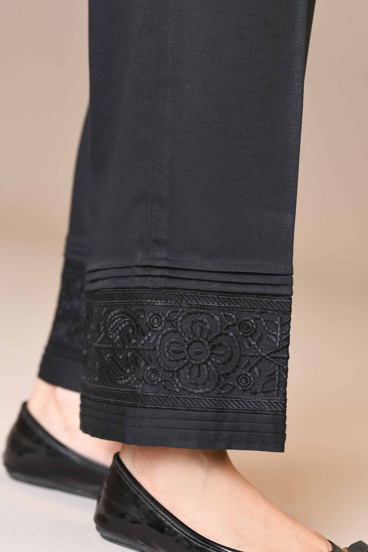 Nishat Linen - Embroidered Trousers - PW23-192