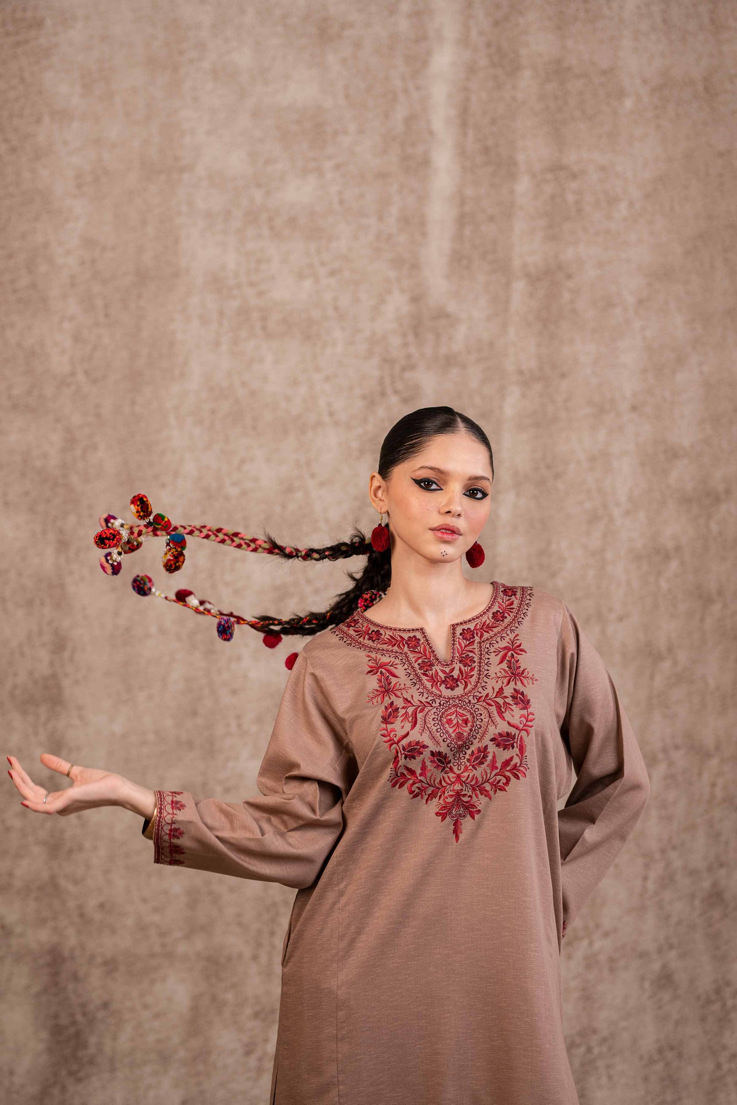 Nishat Linen - 2 Piece - Embroidered Suit - PW23-21
