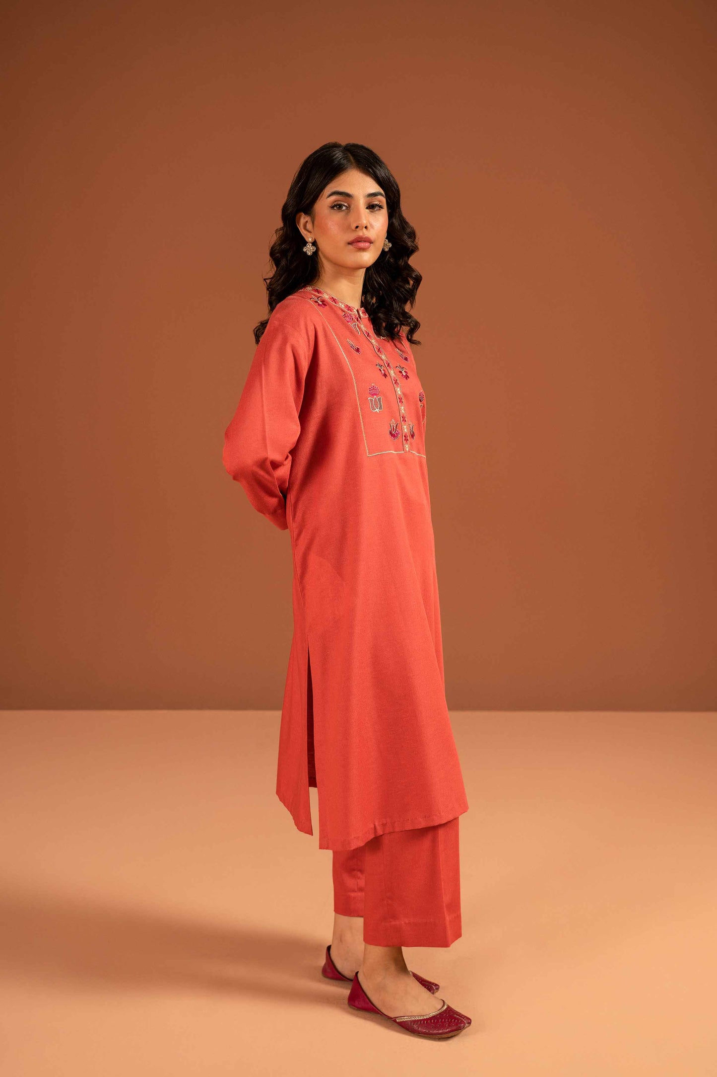 Nishat Linen - 2 Piece - Embroidered Suit - PW23-23