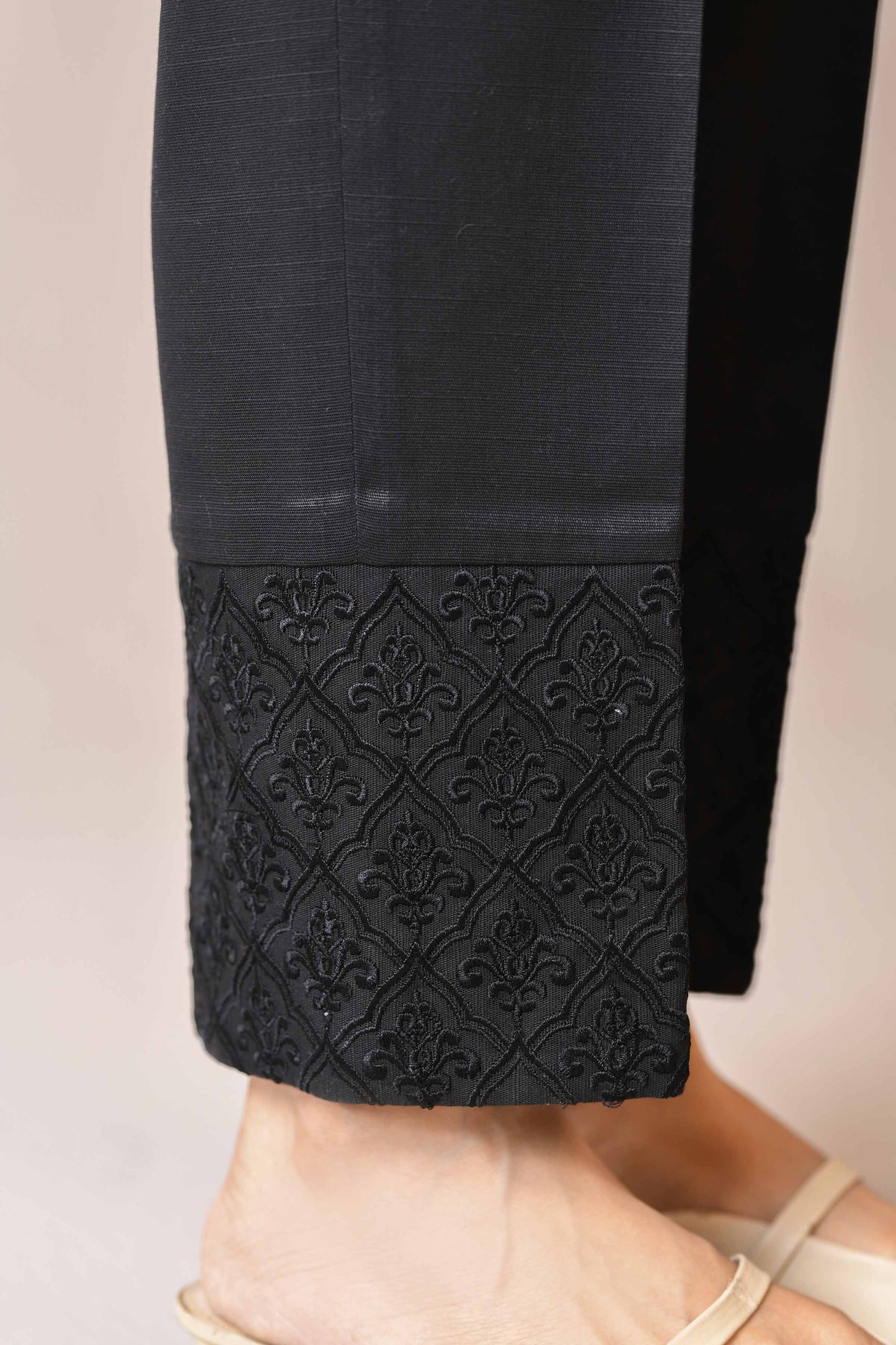 Nishat Linen - Embroidered Trousers - PW23-273