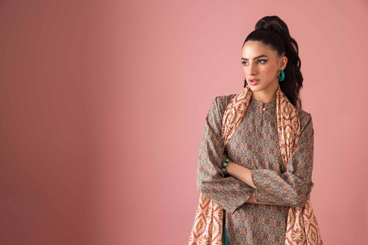 Nishat Linen - 3 Piece - Printed Suit - PW23-340