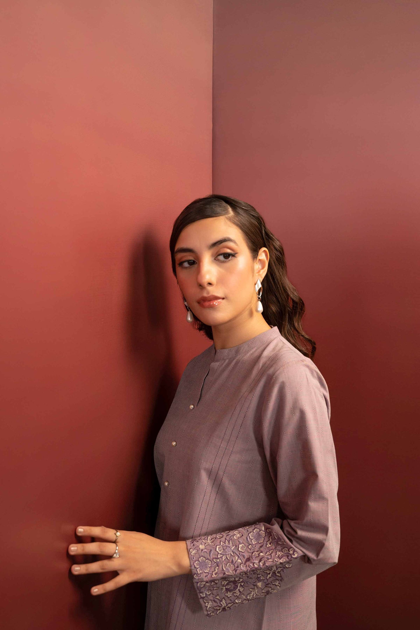 Nishat Linen - Embroidered Shirt - PW23-66