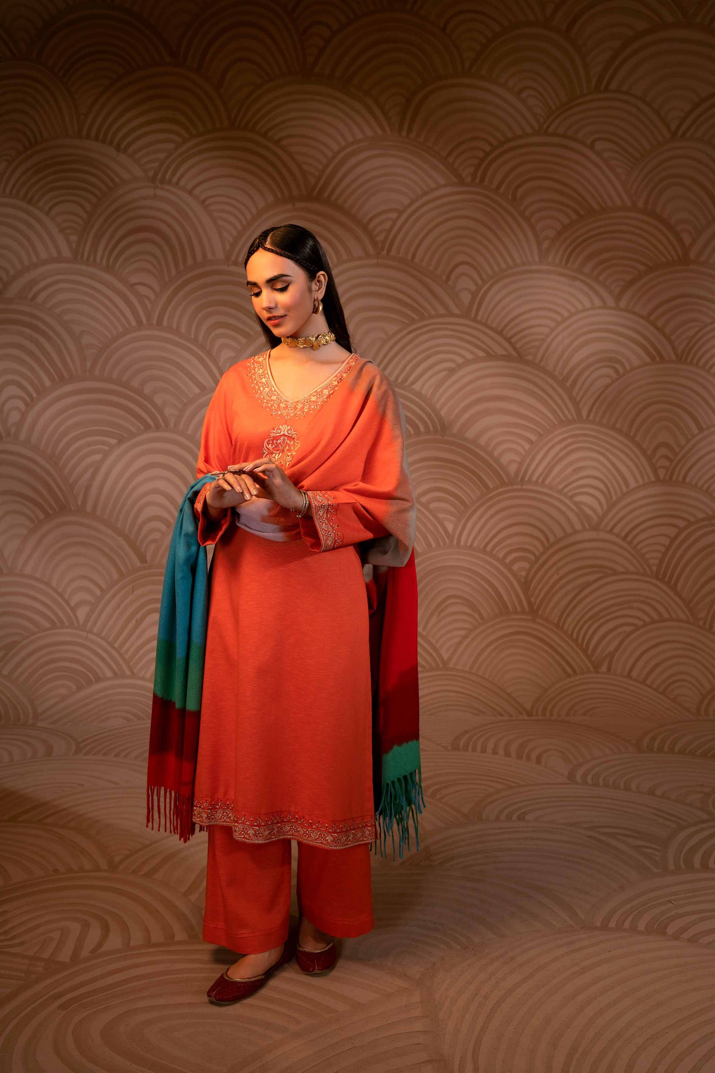 Nishat Linen - 3 Piece - Embroidered Suit - PW23-97