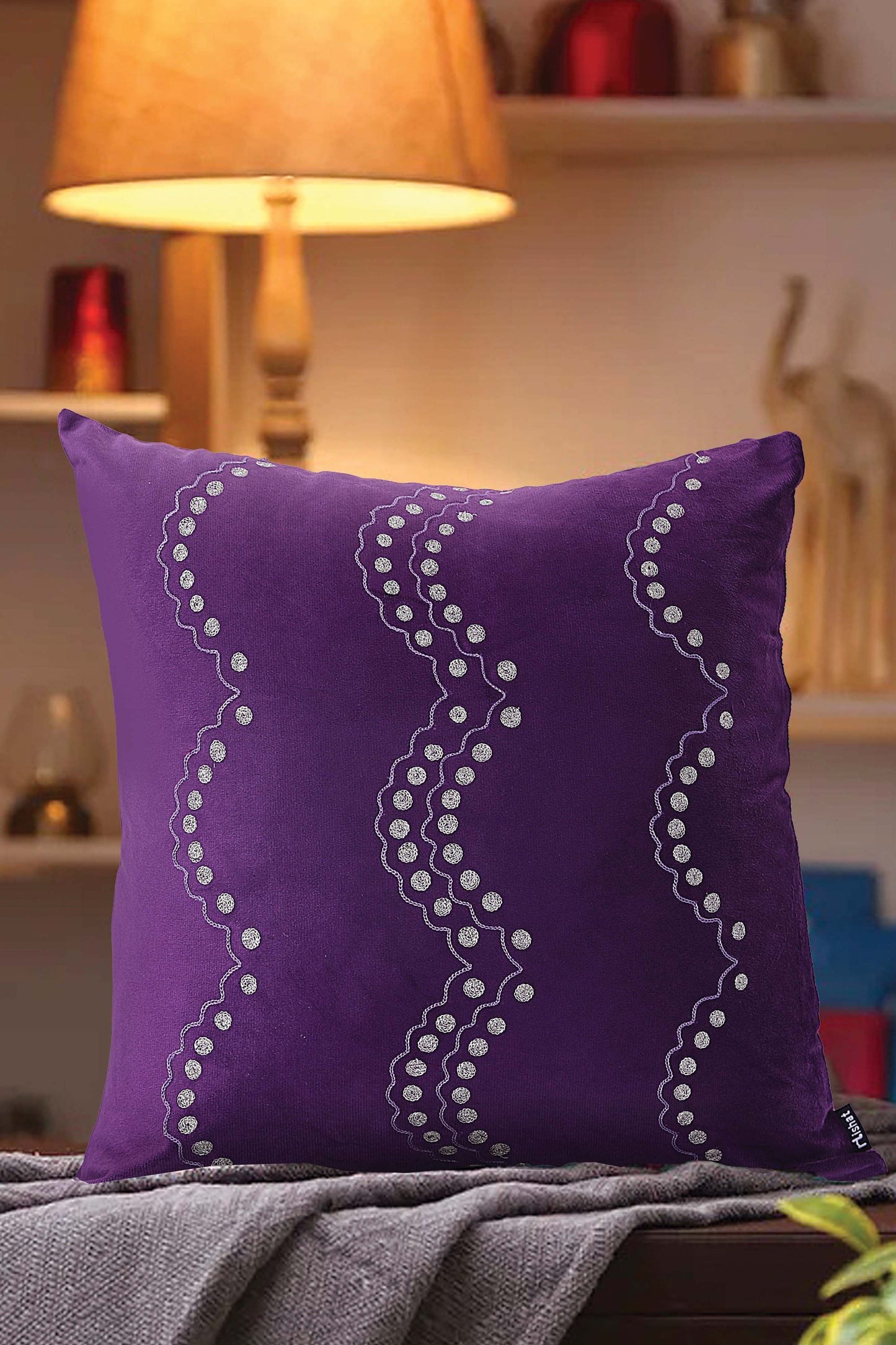 Nishat Linen - Polki Cushion Cover Emb