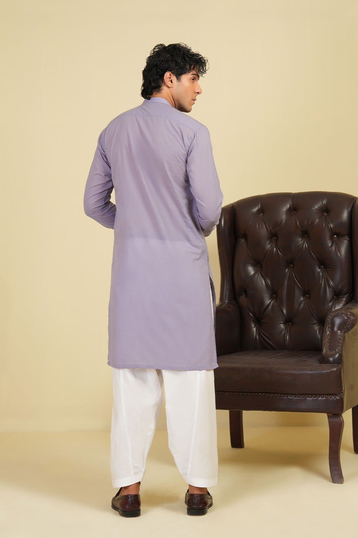 Dyed Embroidered Lawn kurta