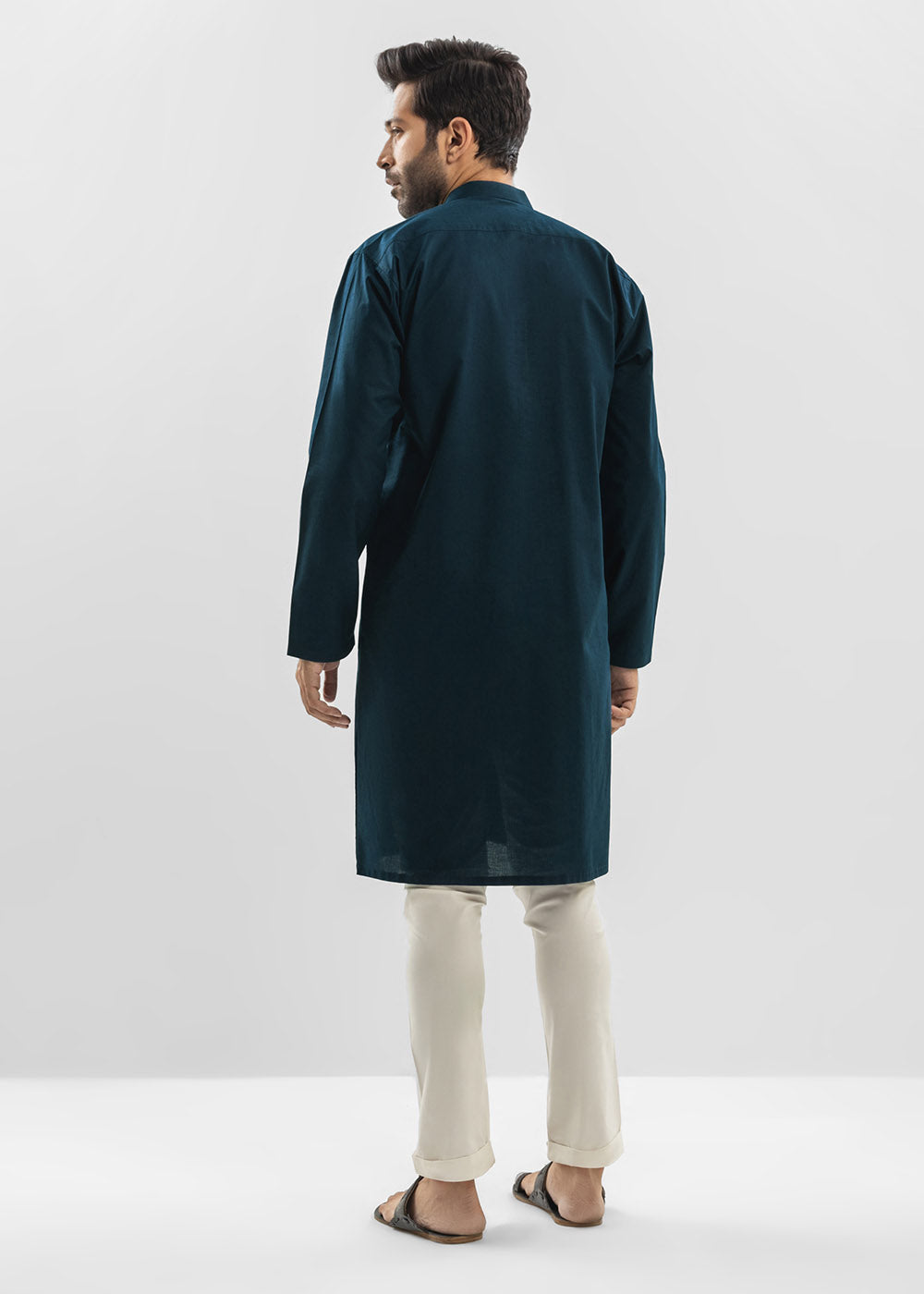 Dyed Jacquard Kurta