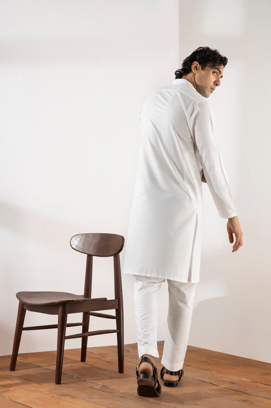 Dyed Blended Kameez Trouser