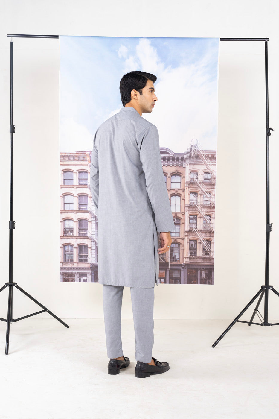 Dyed Blended Kurta Trouser