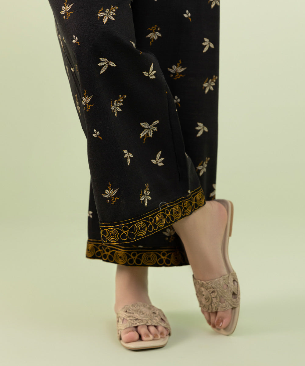 Sapphire - Embroidered Khaddar Culottes