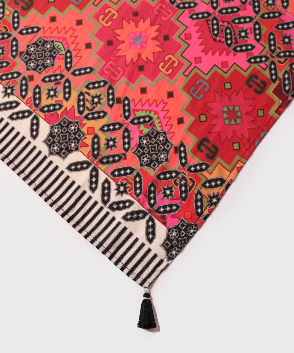 Sapphire - Printed Linen Dupatta