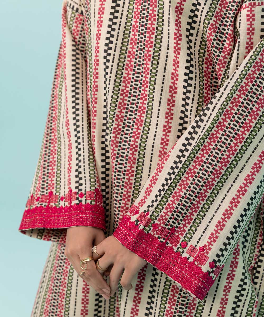 Sapphire - Embroidered Khaddar Shirt